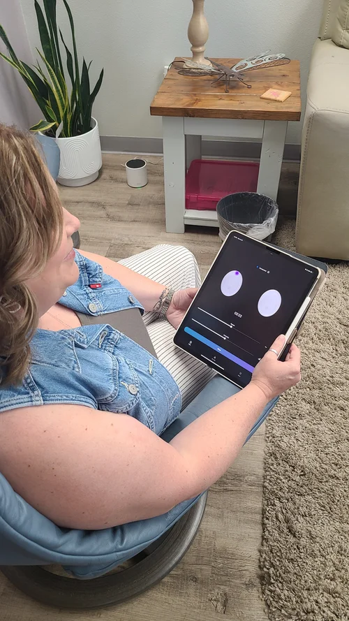 EMDR therapy setup
