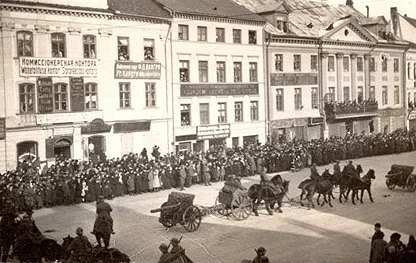 German army parade in Tartu, 1918