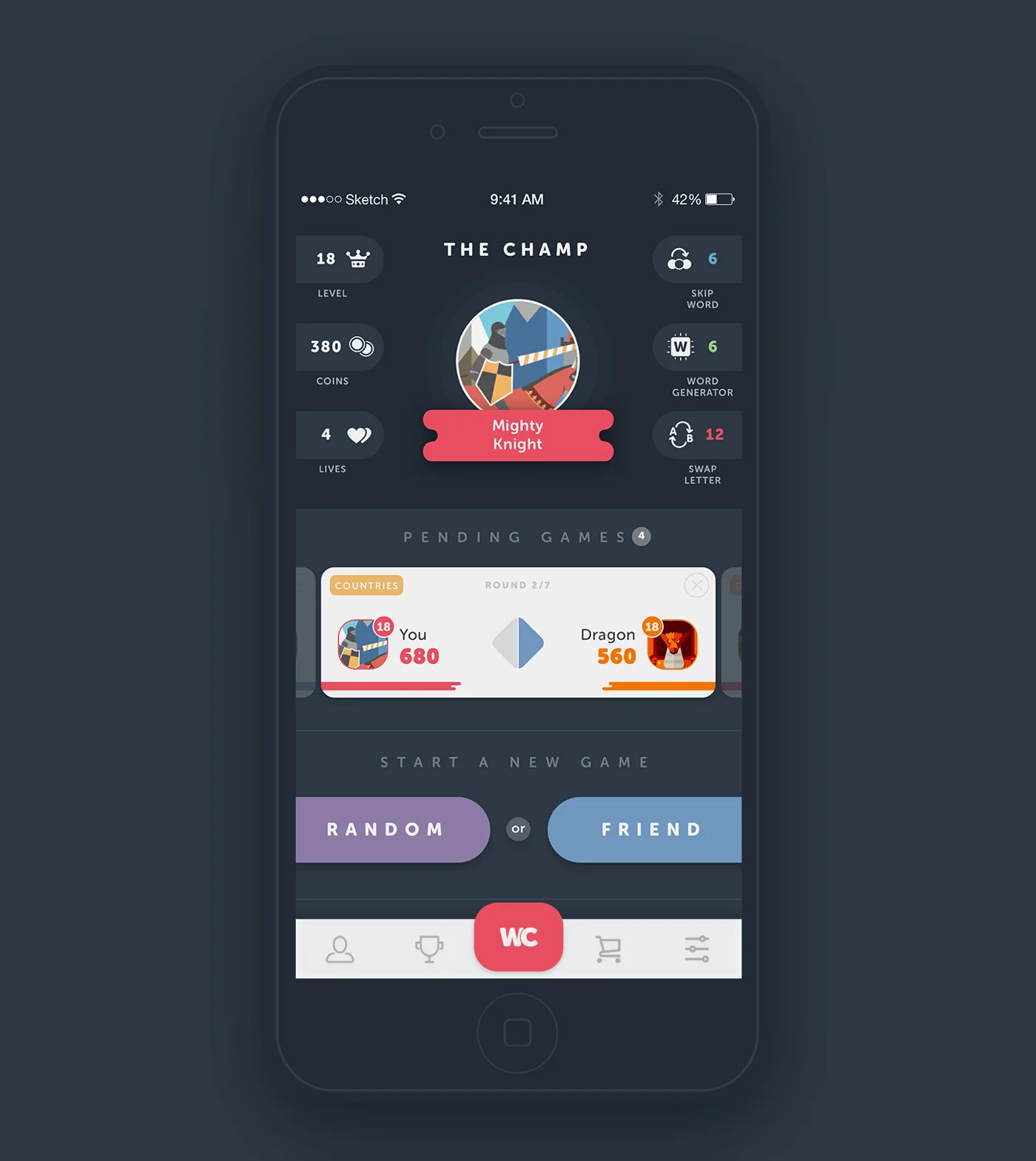 Followed traditional game patterns and enhanced gaming experience with levels & badges.