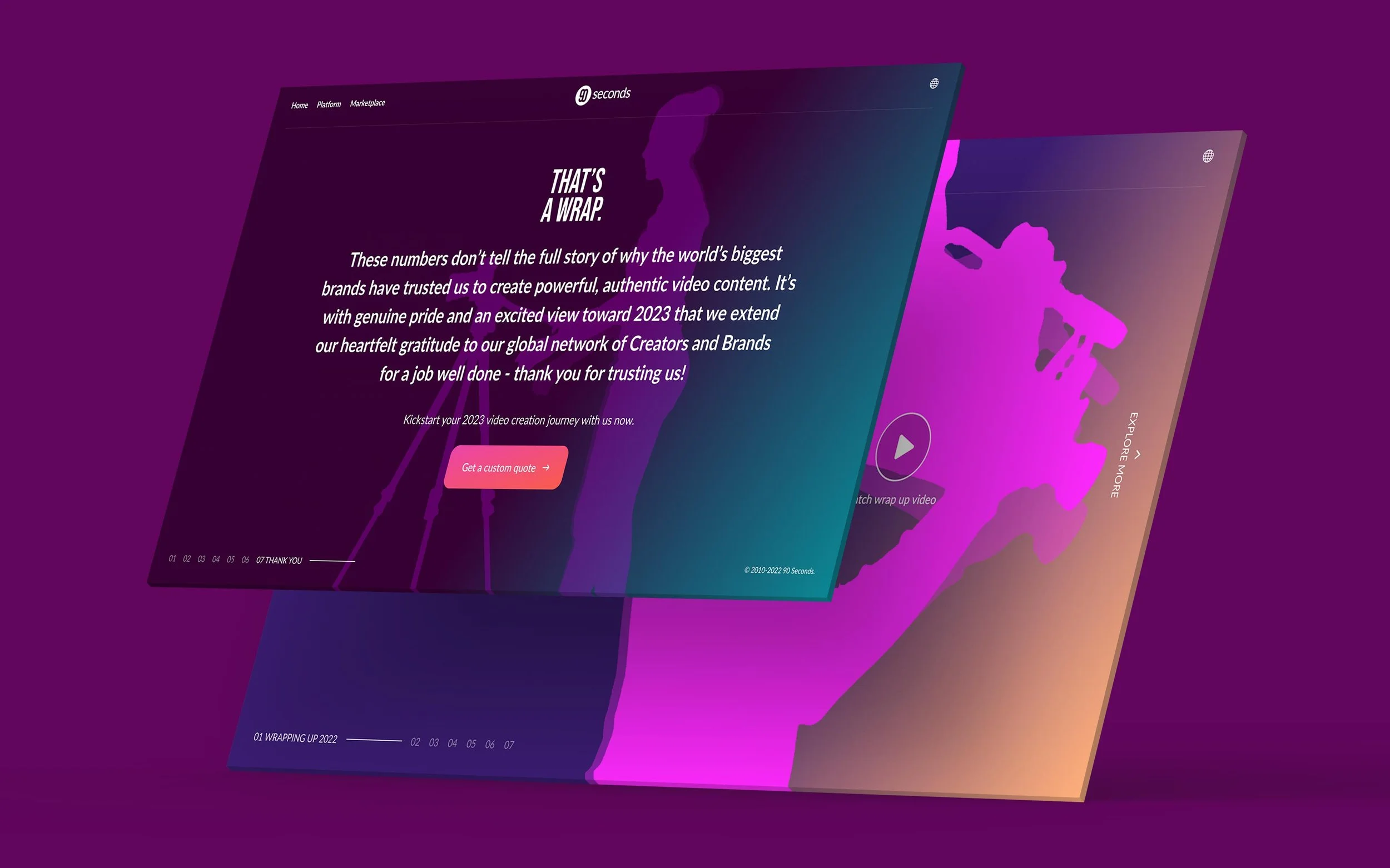 The campaign drove high on-page engagement, strong video completion rates and a surge in year-end social activity, earning features across multiple outlets.