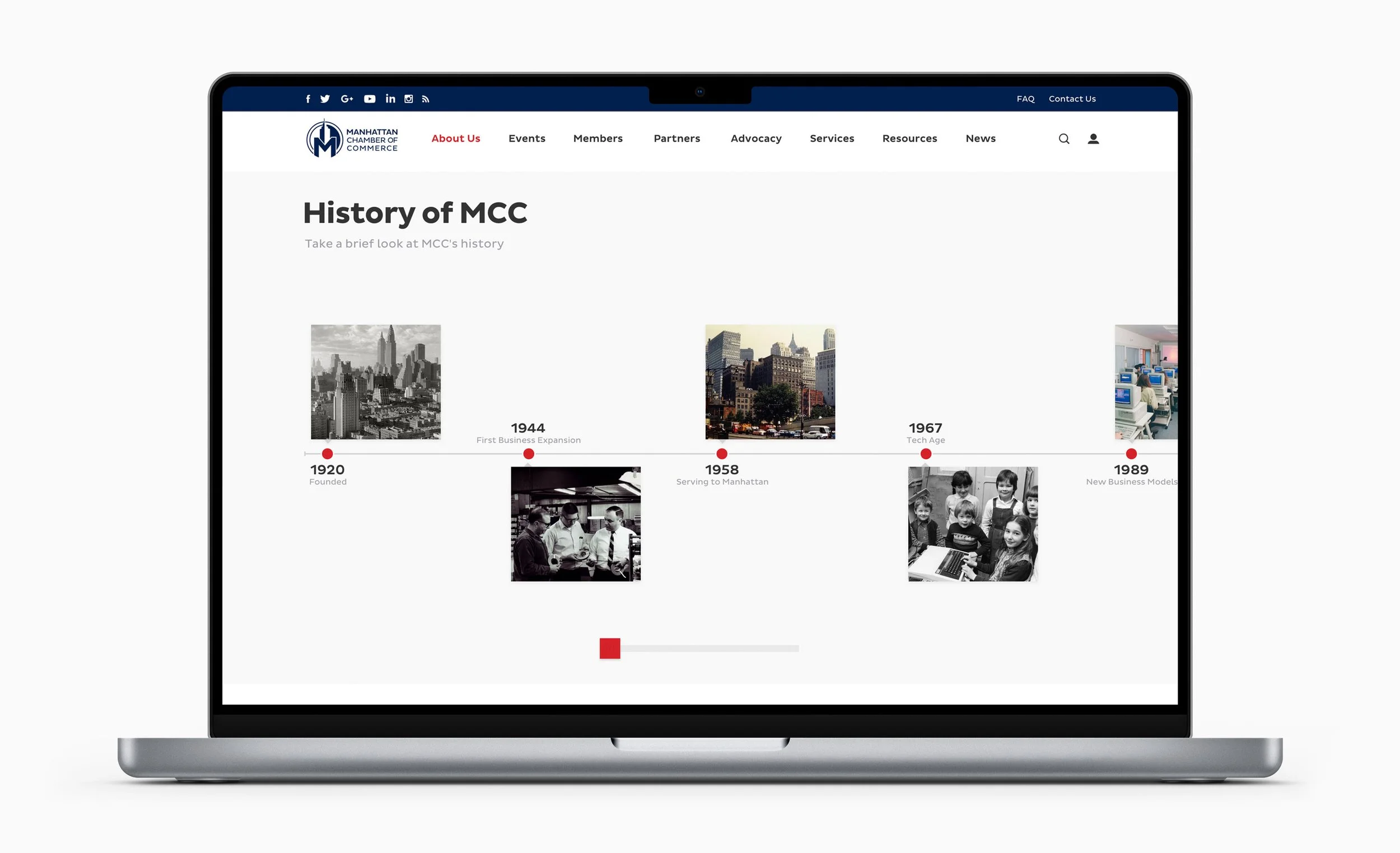 Designed a modular timeline system to visualize a century of history in a way that feels structured yet easy to scan.