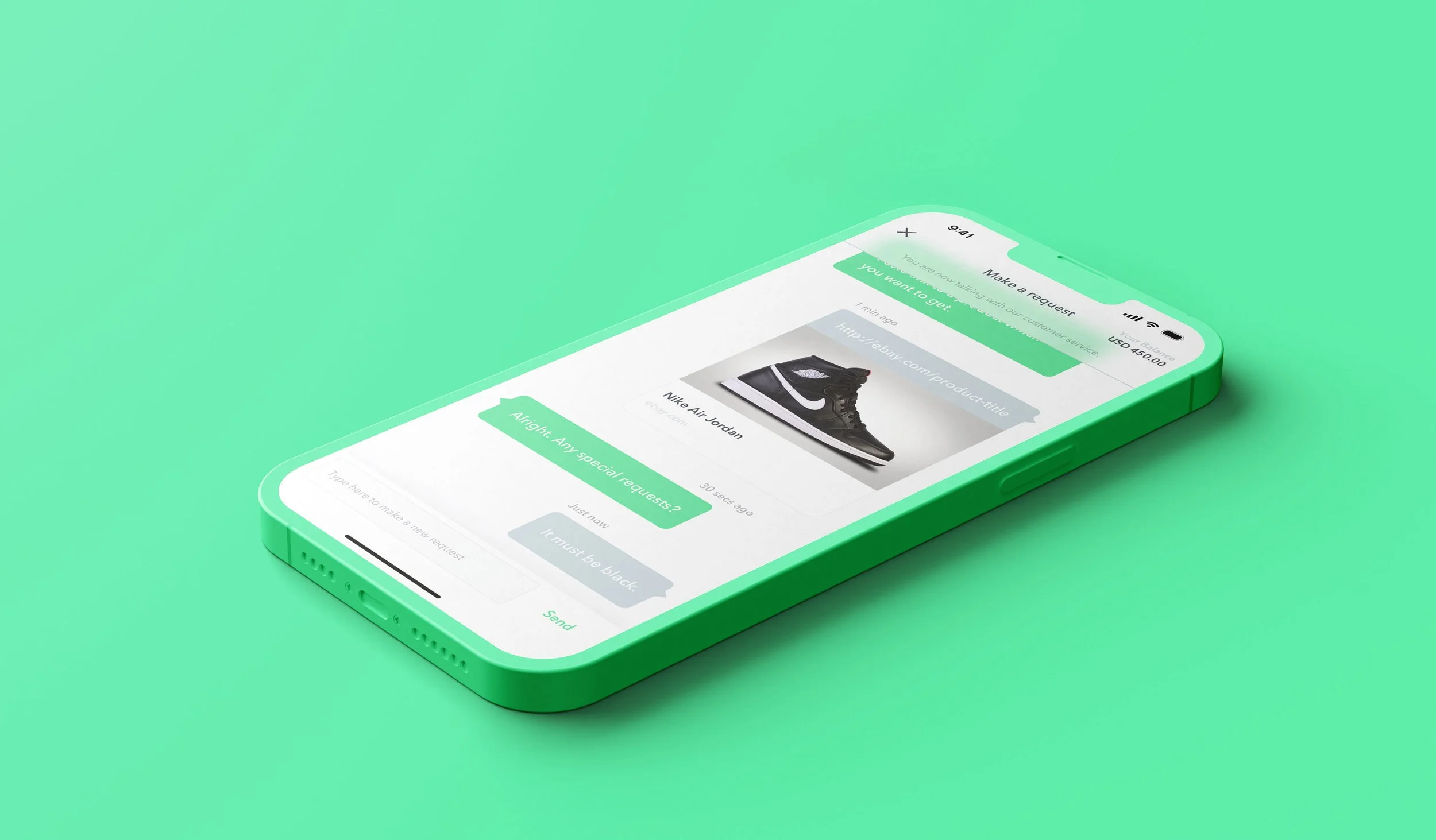 Designed for fluid conversational flow, with modular chat bubbles and clear visual feedback to reduce cognitive friction.
