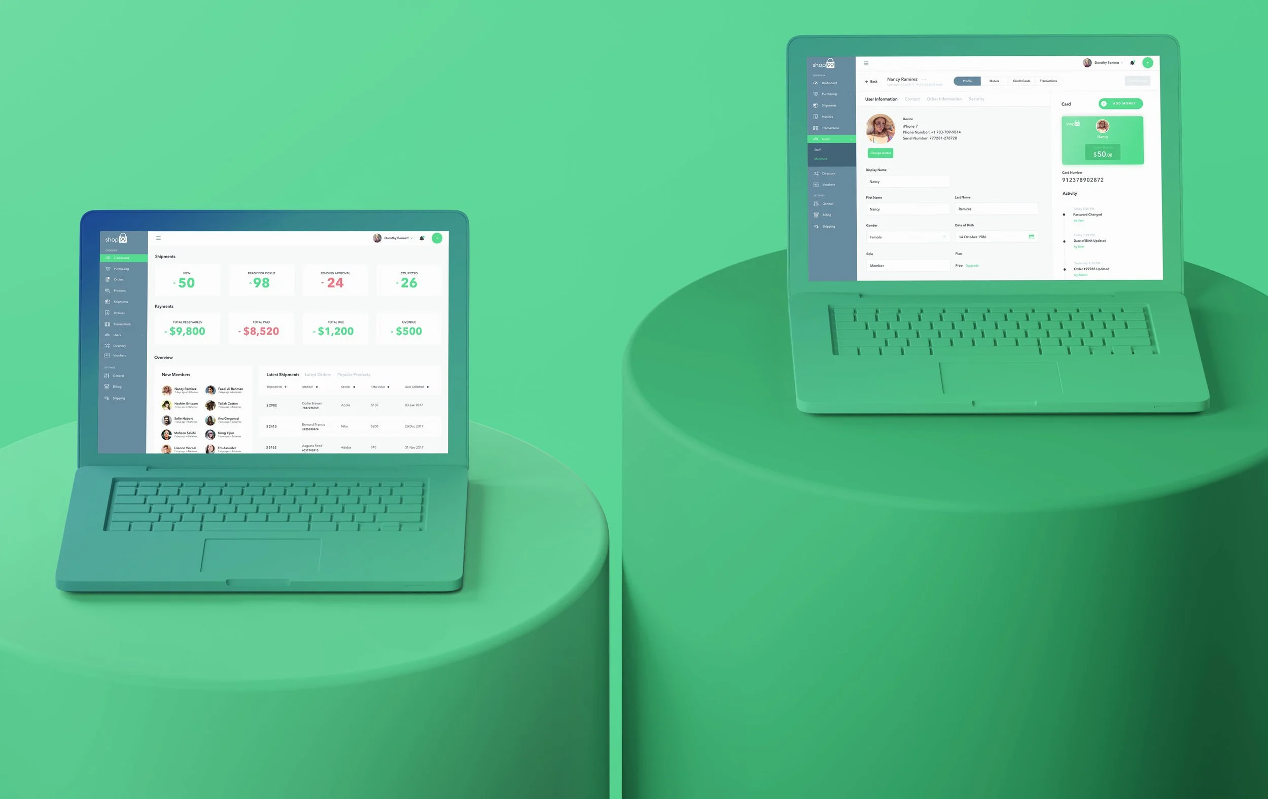 From conversation to checkout, I designed an AI-powered shopping journey that feels natural and scalable, powered by analytics and admin dashboards that keep everything clear and in control.
