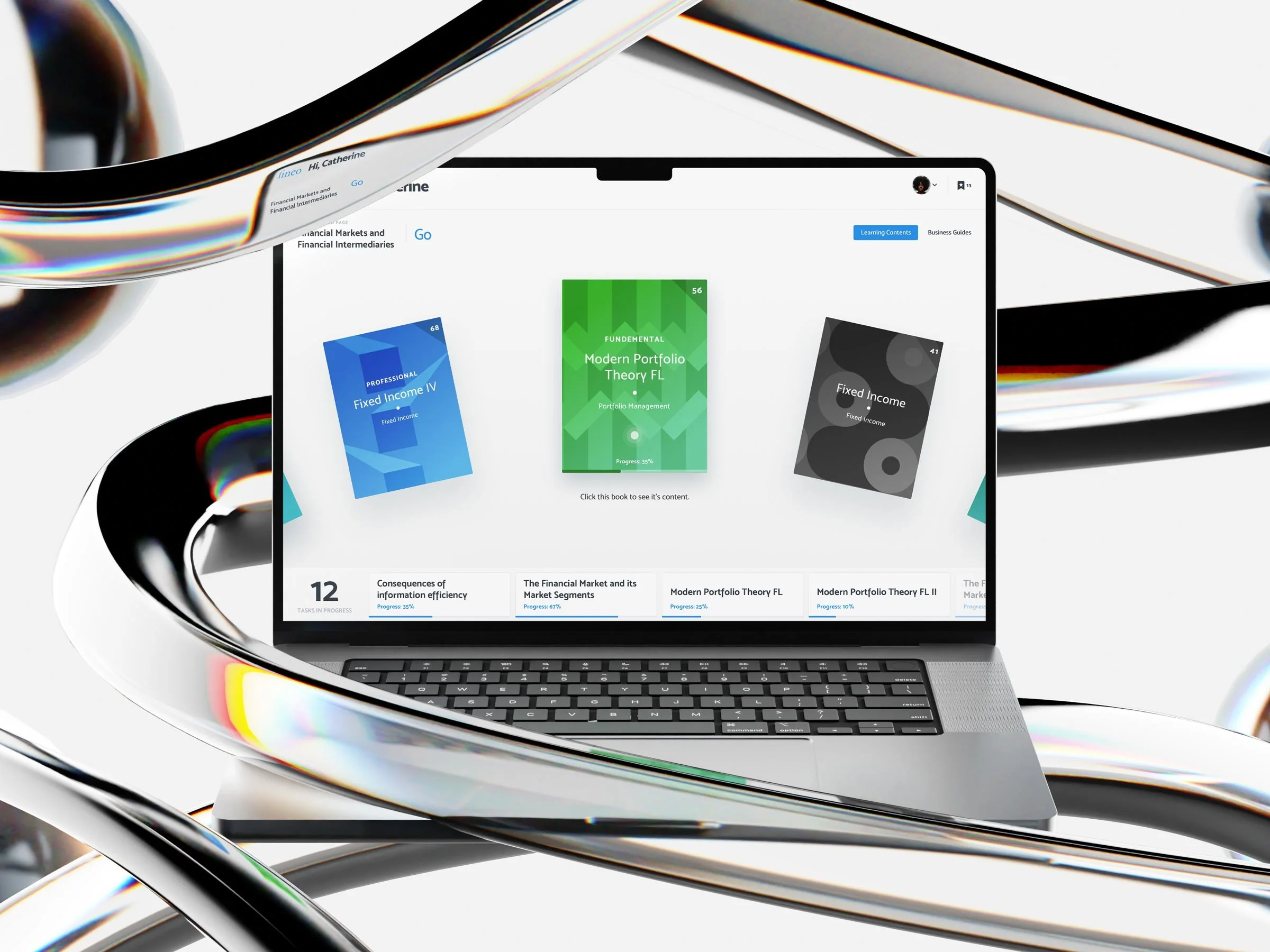 Fineo makes complex financial learning topics approachable with clean layouts, adaptive content and thoughtful interactions.