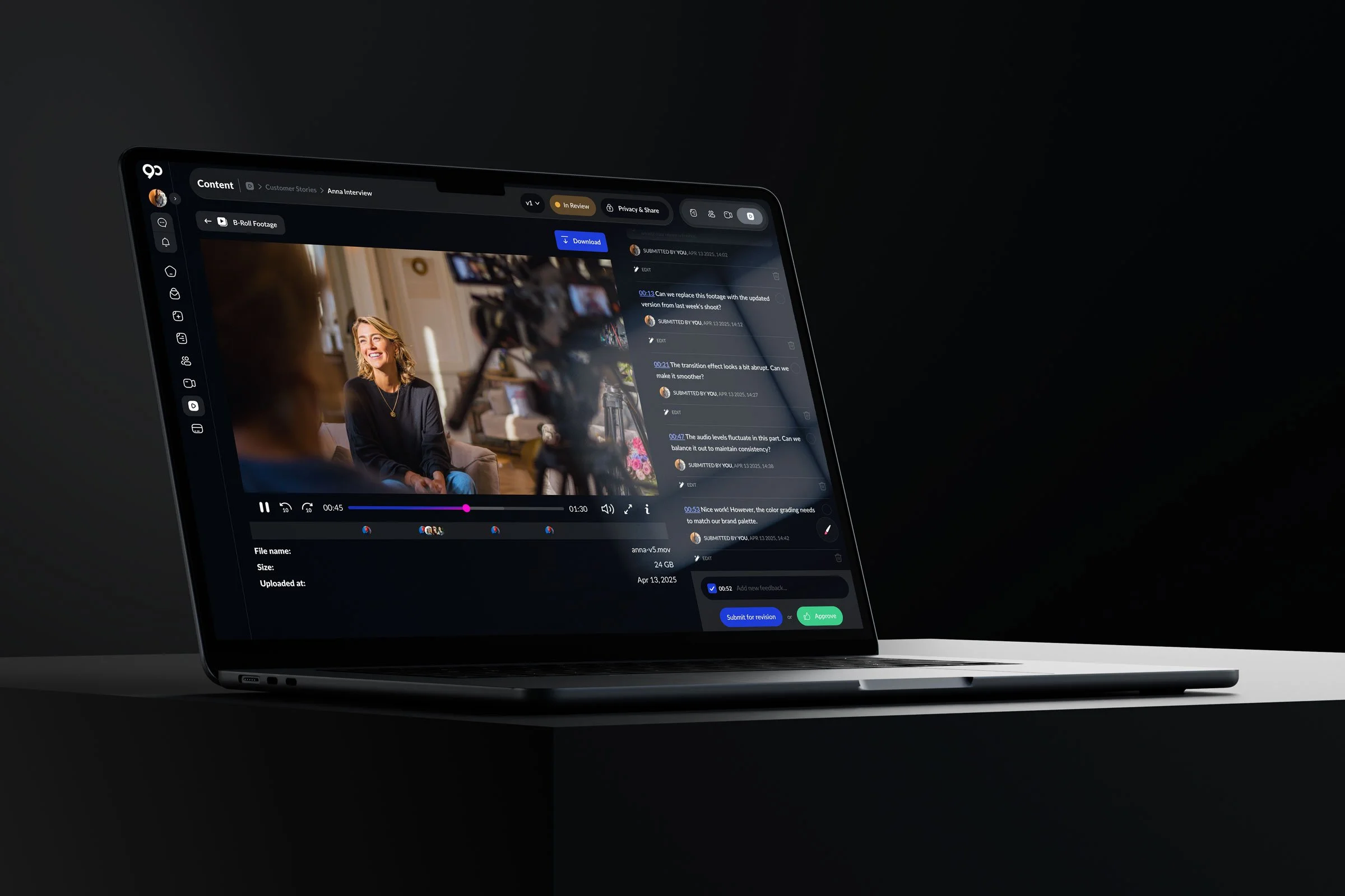 Content Manager brings every asset into one place so feedback, annotation and approval happen effortlessly. Designed for creative teams who juggle countless files, it turns chaos into clarity.