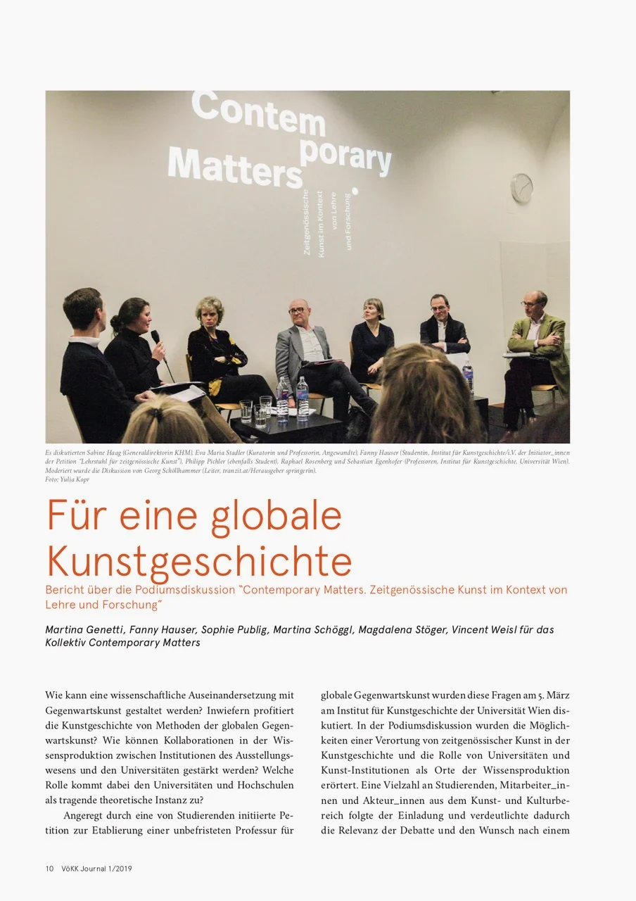 Report on the Panel Discussion in VÖKK