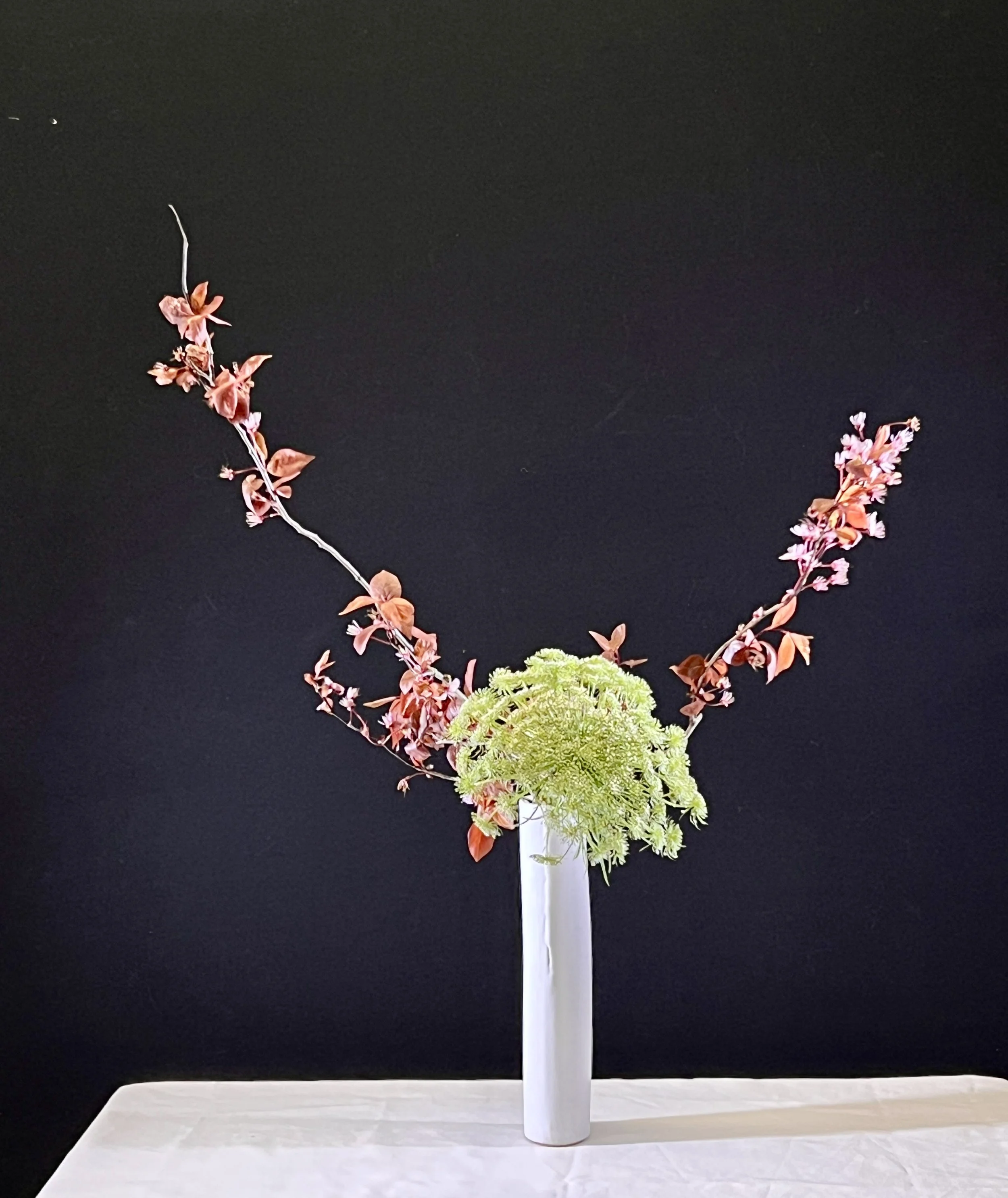 Voorbeeldschikking var. 3 Slanting Style Nageire  - ochtend 