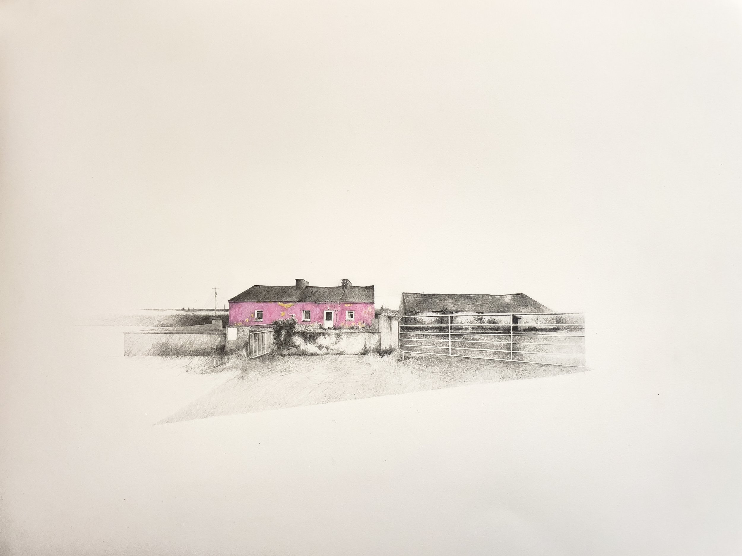 Detached
Clutch pencil on hp Arches paper 300grms
49 x 65cm img 65 x 80cm framed using AR70 glass