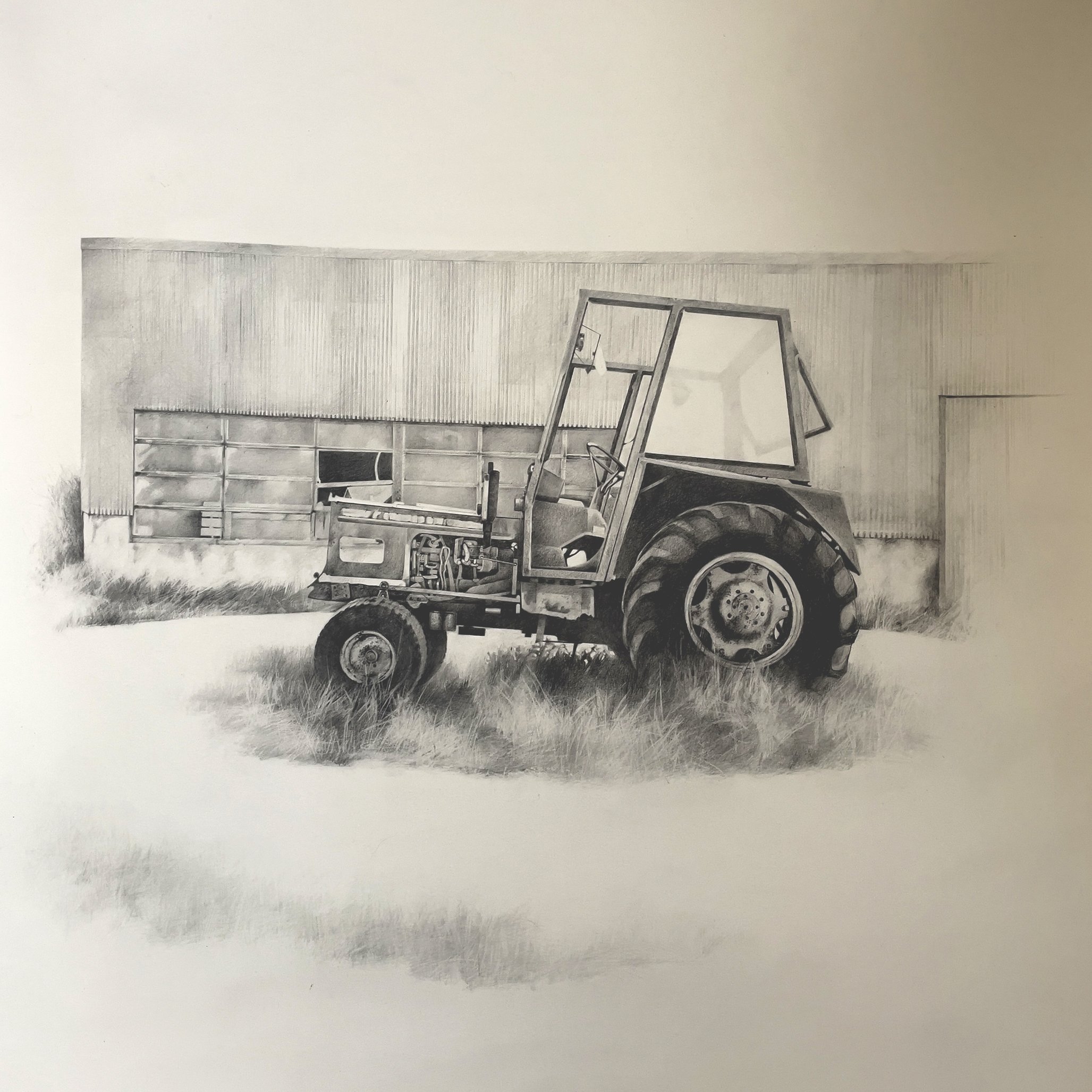 Roundabout
Pencil on hot-press Waterford paper 300grms
89 x 89cm - framed using AR70 glass π΄