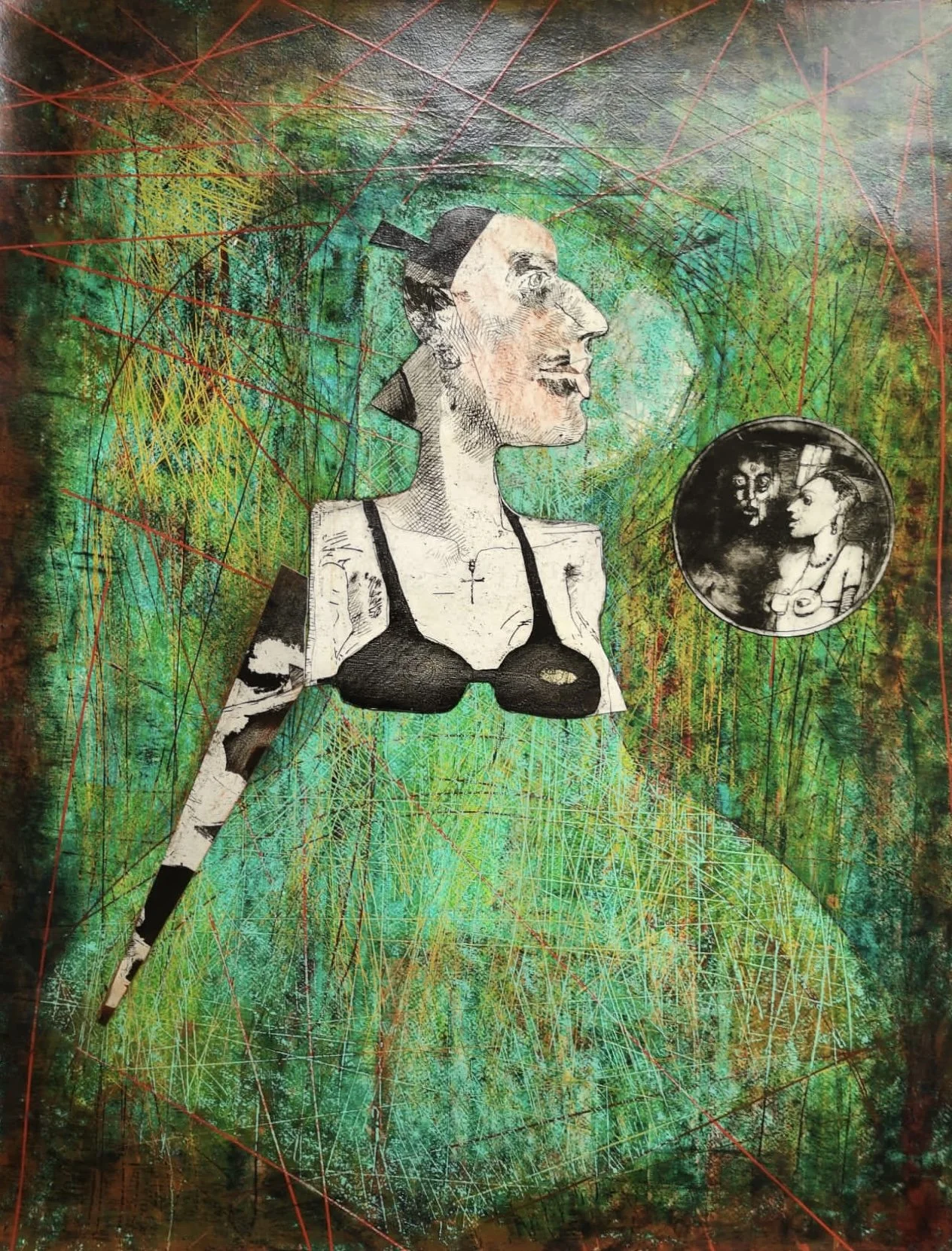 P.Connor_P.Connor_GreenDress-mixedmedia on Paper- 49x64acm 59x73cm-€3400 .jpg