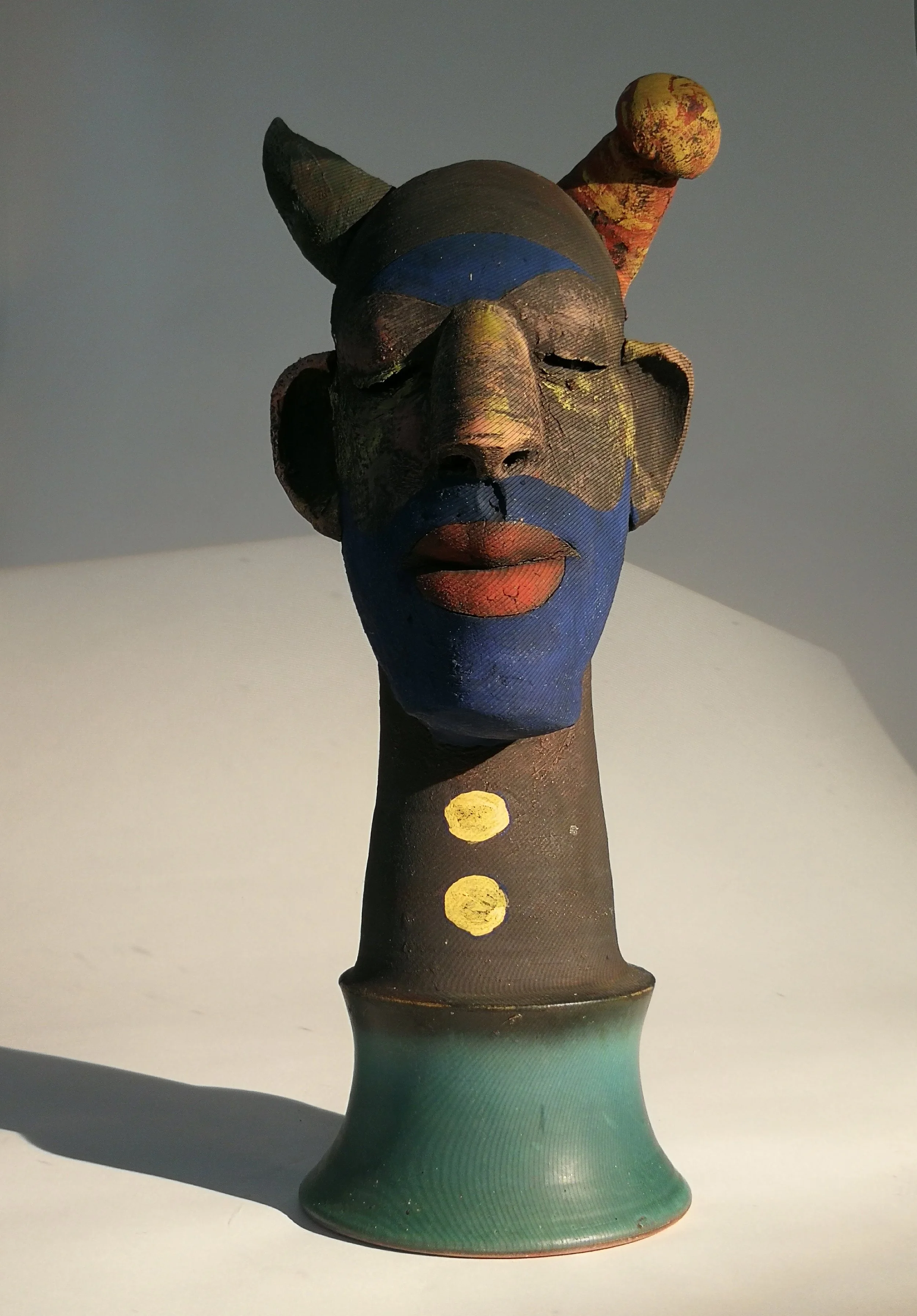 Pat Connor_Blue Beard - 2013_ Ceramic_ 51x20x23cm (HxWxD)_€5400_frnt.jpg