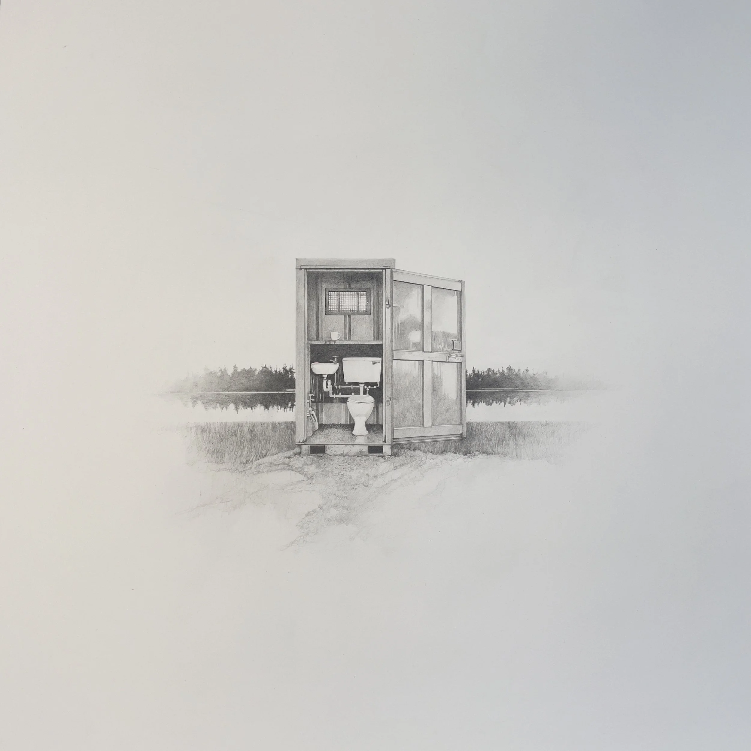 6Johanna Connor_Scenic convienence_ Clucth Pencil on HotPressed Waterford Paper 300gms_Framed 50x50cm using AR70 glass_ €1385.jpg