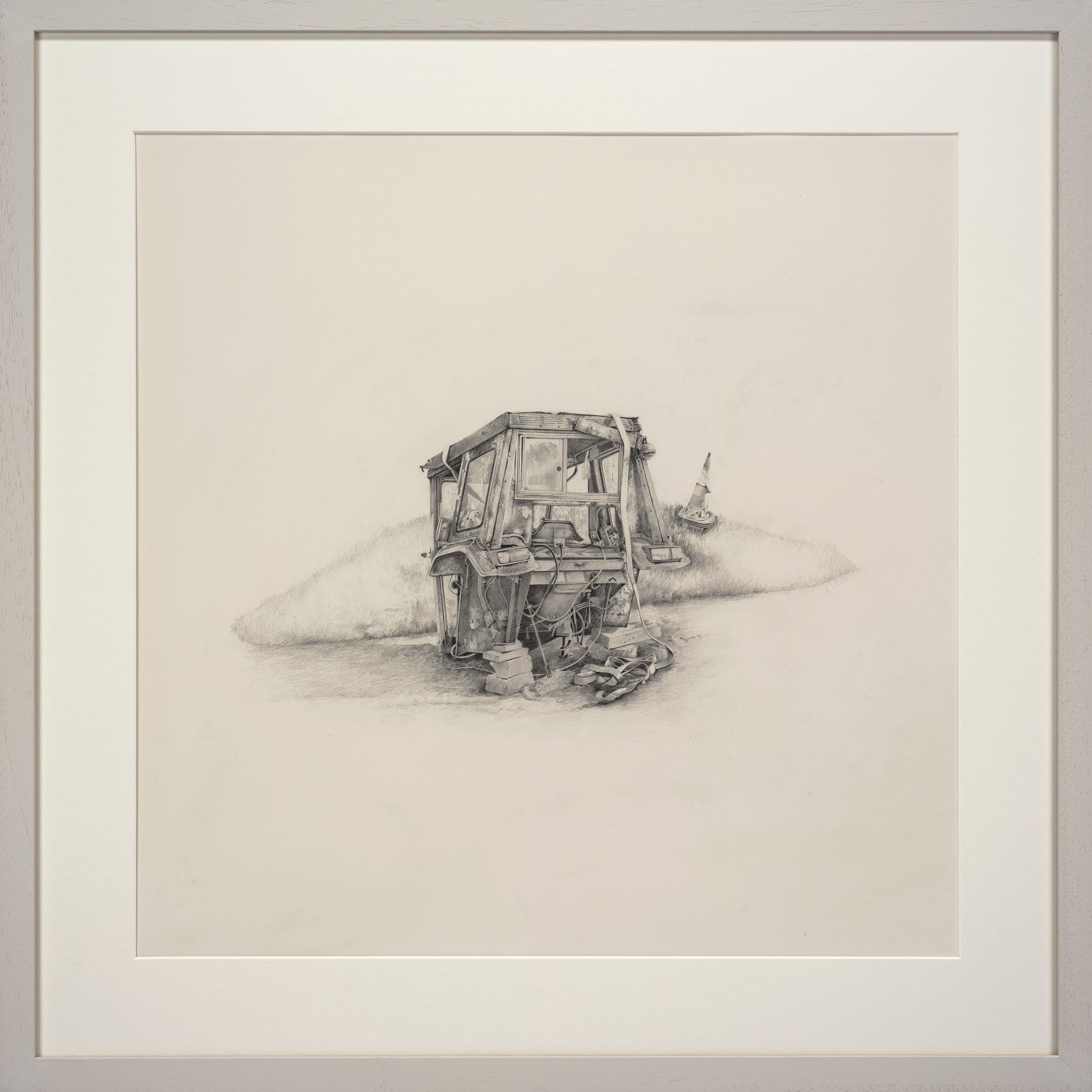 Off road
Clutch pencil on hp Arches paper 300grms
65 x 65cm img 80 x 80cm framed using AR70 glass