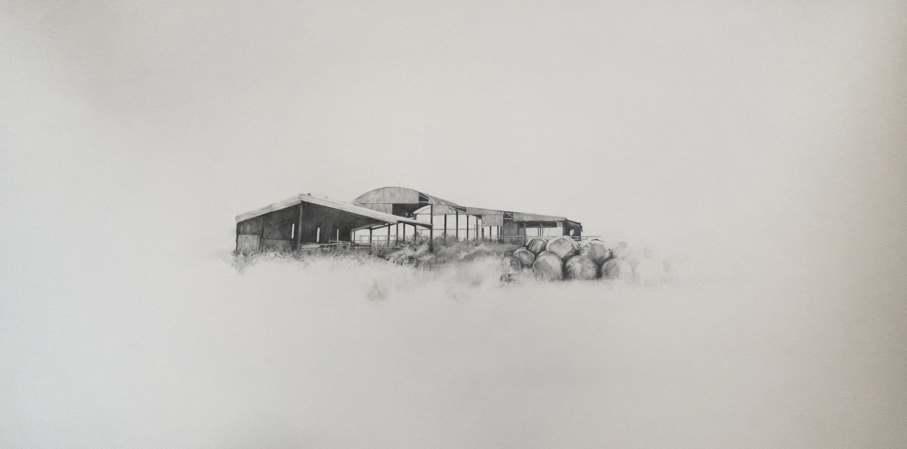 Shedifice
Clutch pencil on hp Arches paper 300grms
39 x 75cm img 58 x 93cm framed using AR70 glass