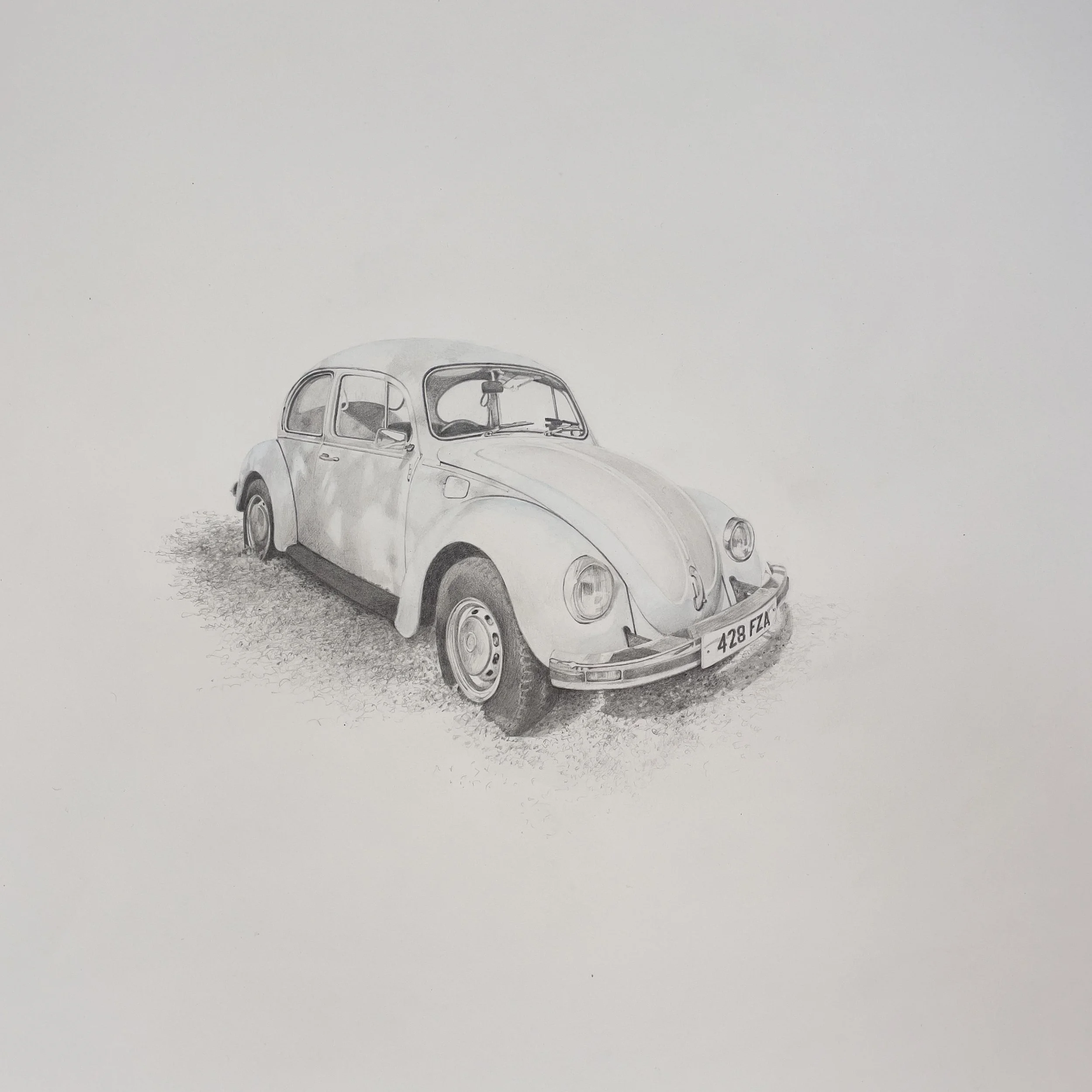  Beatle days 3  

 Clutch pencil with watercolour on HP Waterford paper 300grms 

 Framed 56 x 56cm using AR70 glass  🔴 