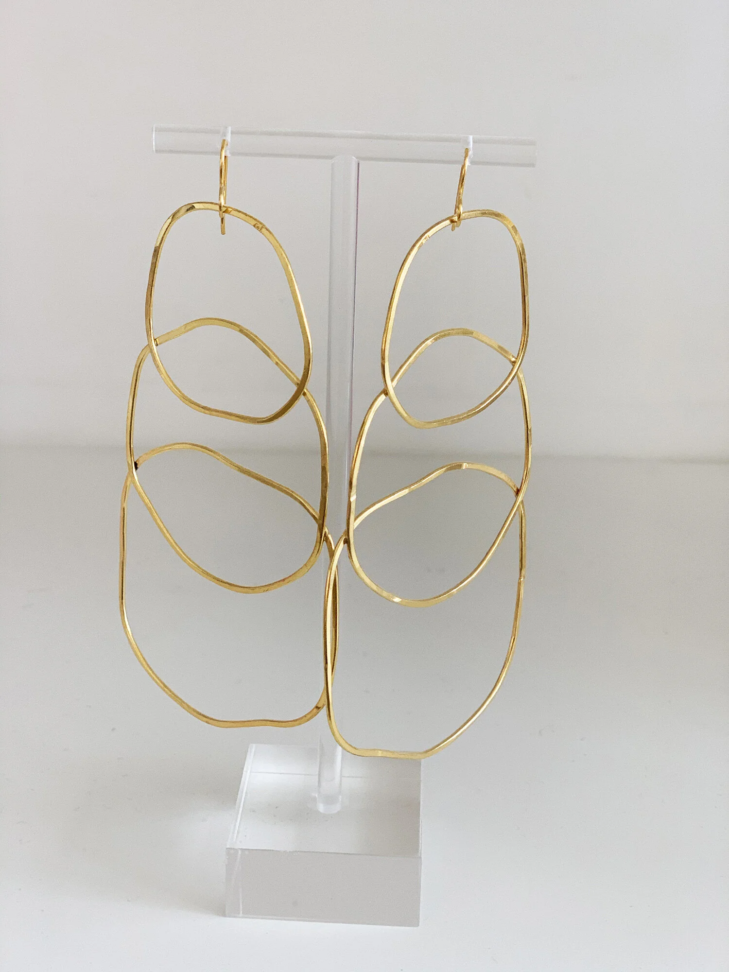 Boucles d'oreilles "Trio bois sacré"