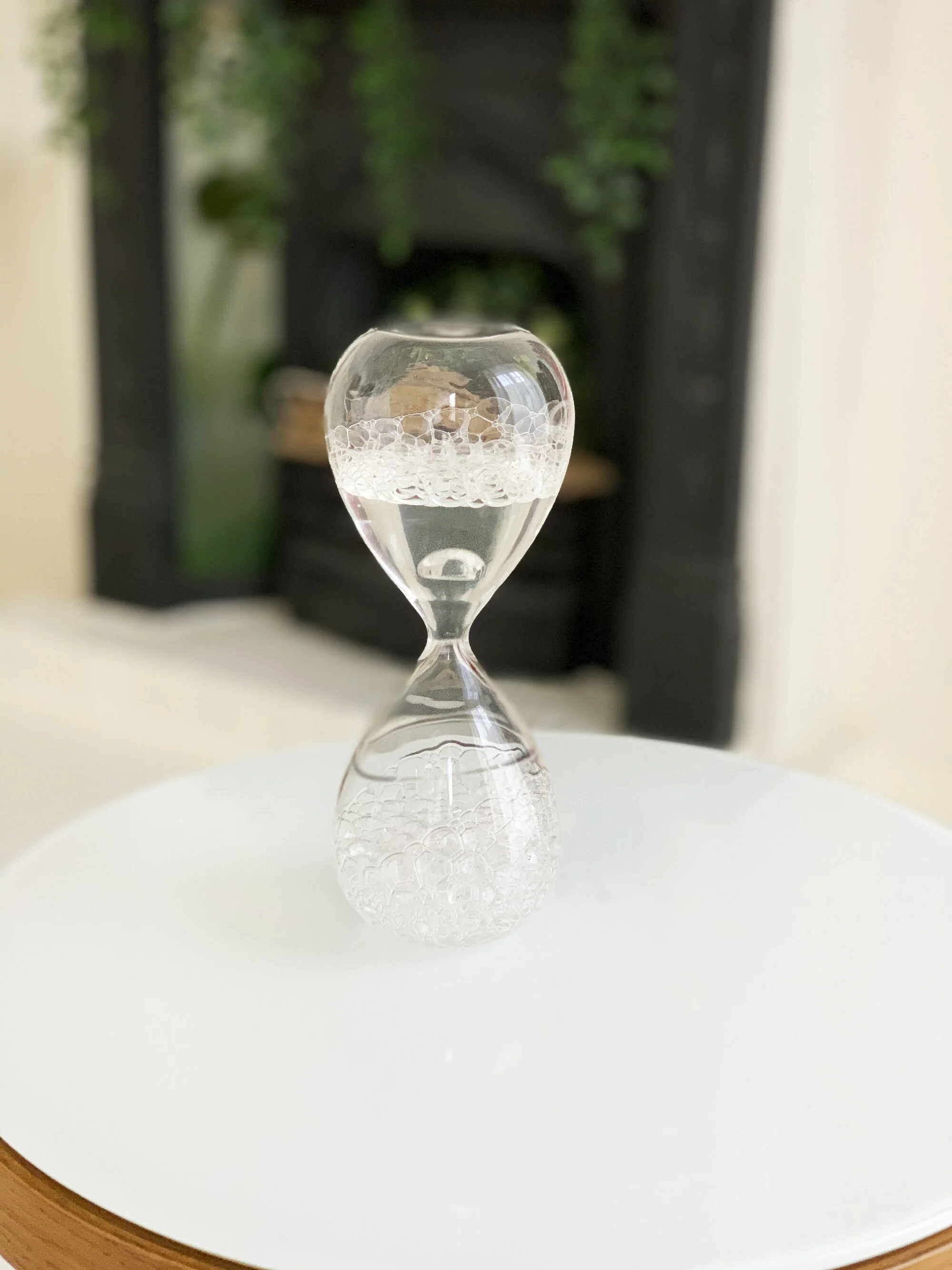 Sablier eau bulle