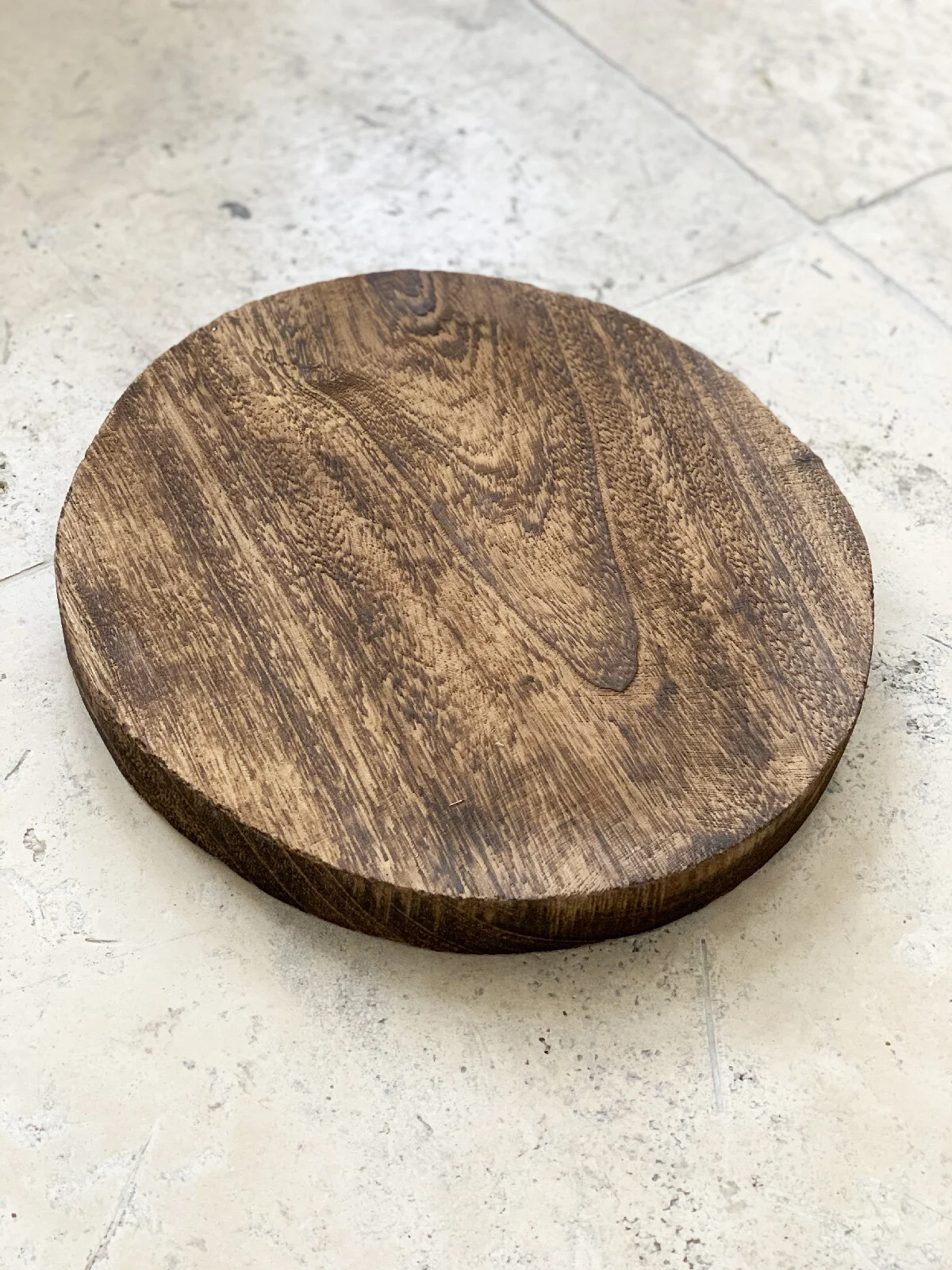 Tranche ronde en bois de Paulownia