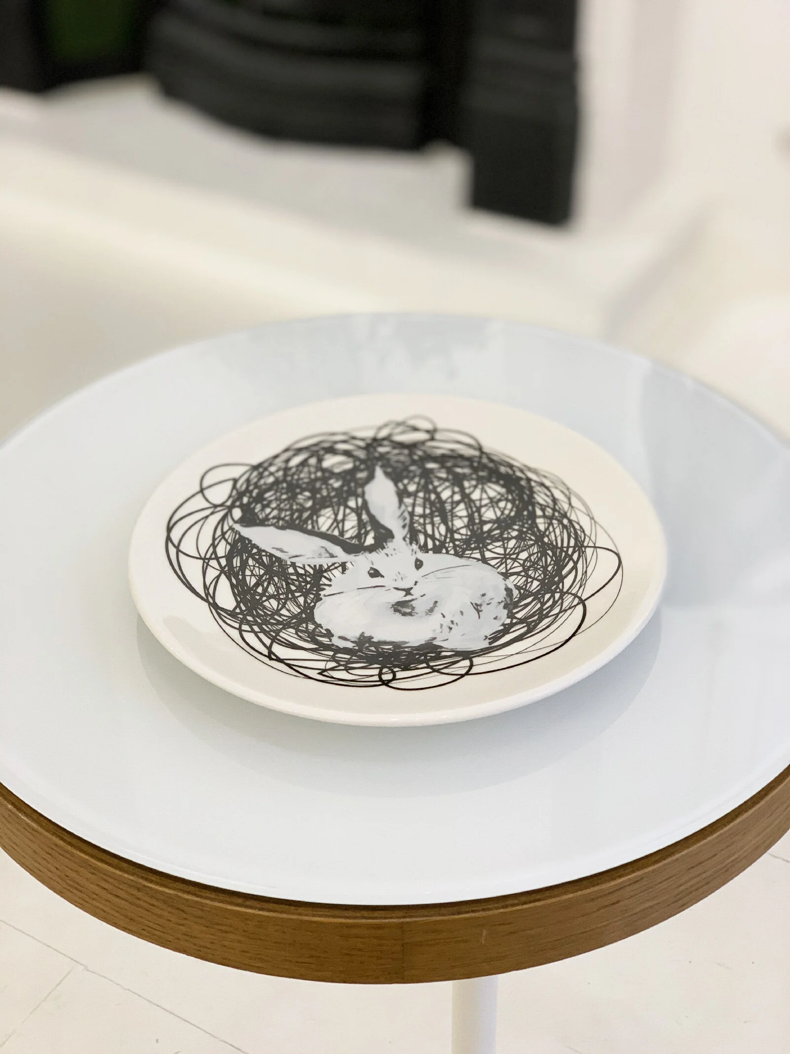 Assiette lapin