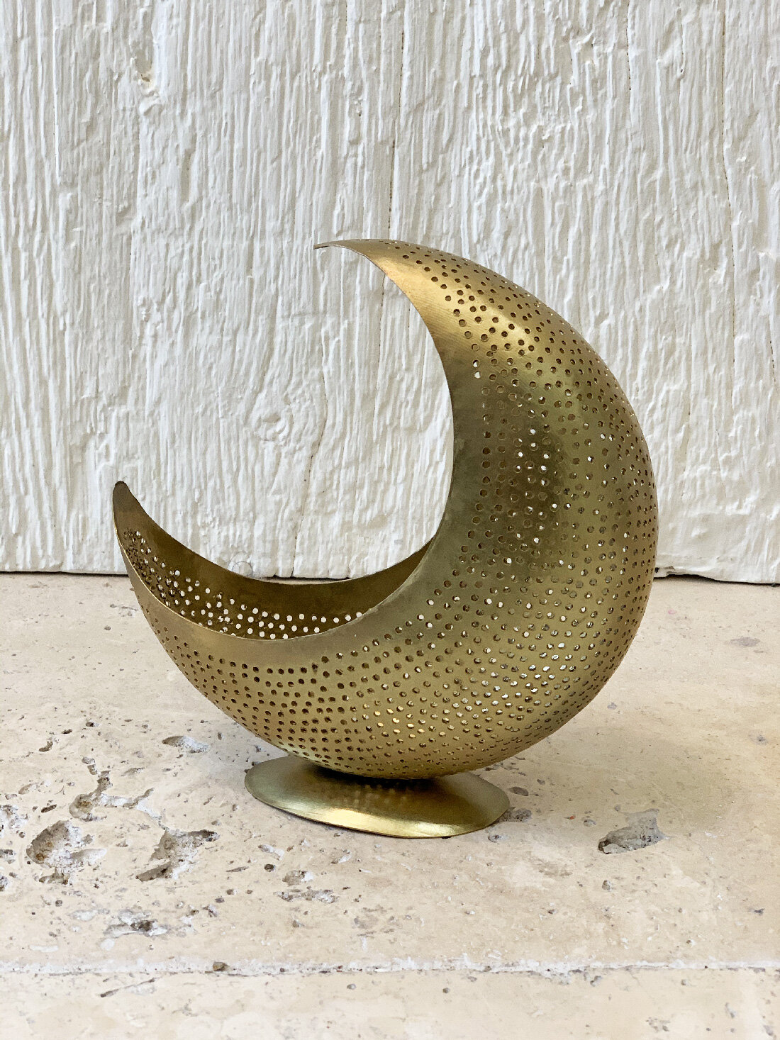 Photophore croissant de Lune or