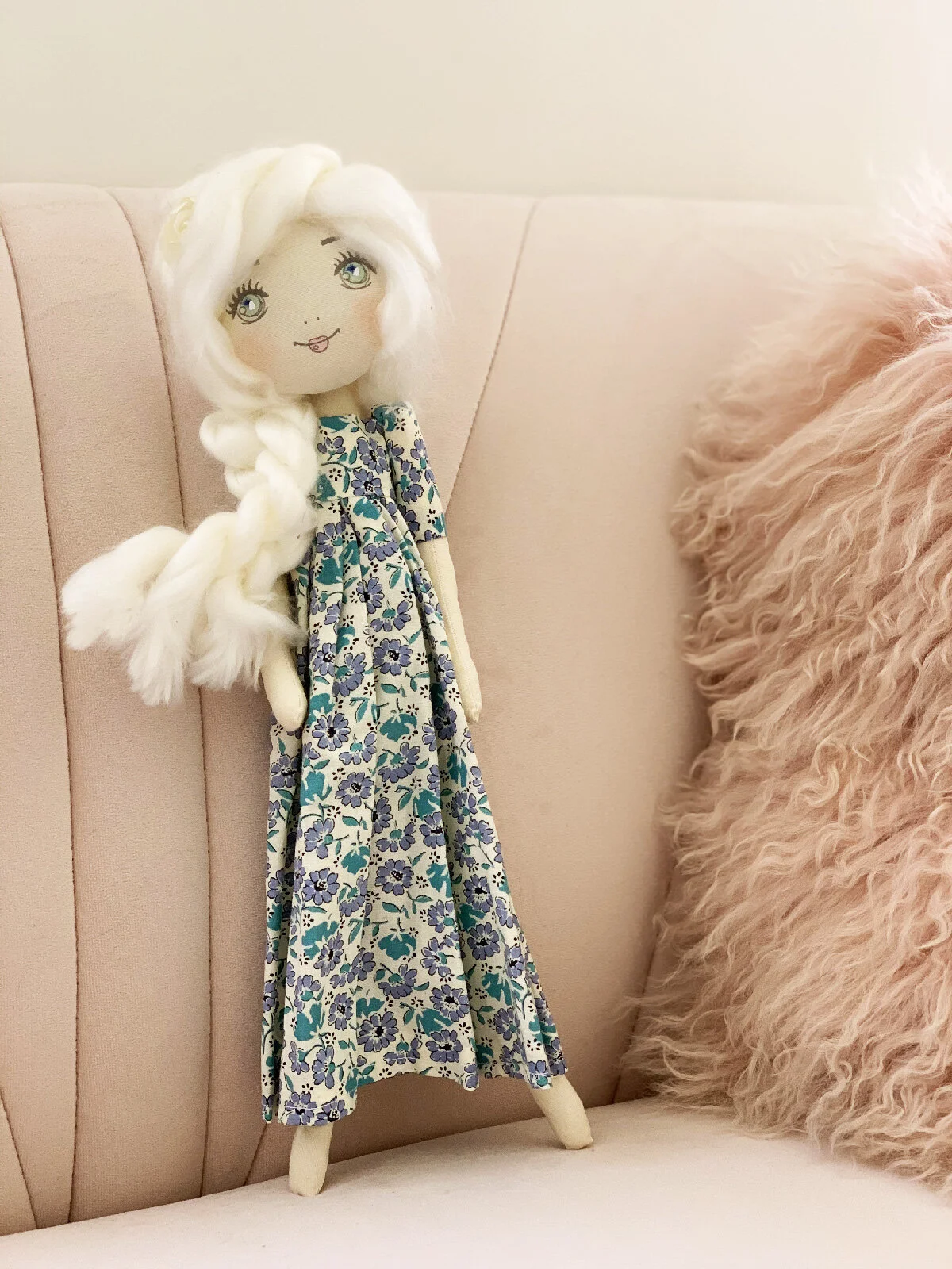 Zoé : Poupée Chiffon Coton - Modèle Unique