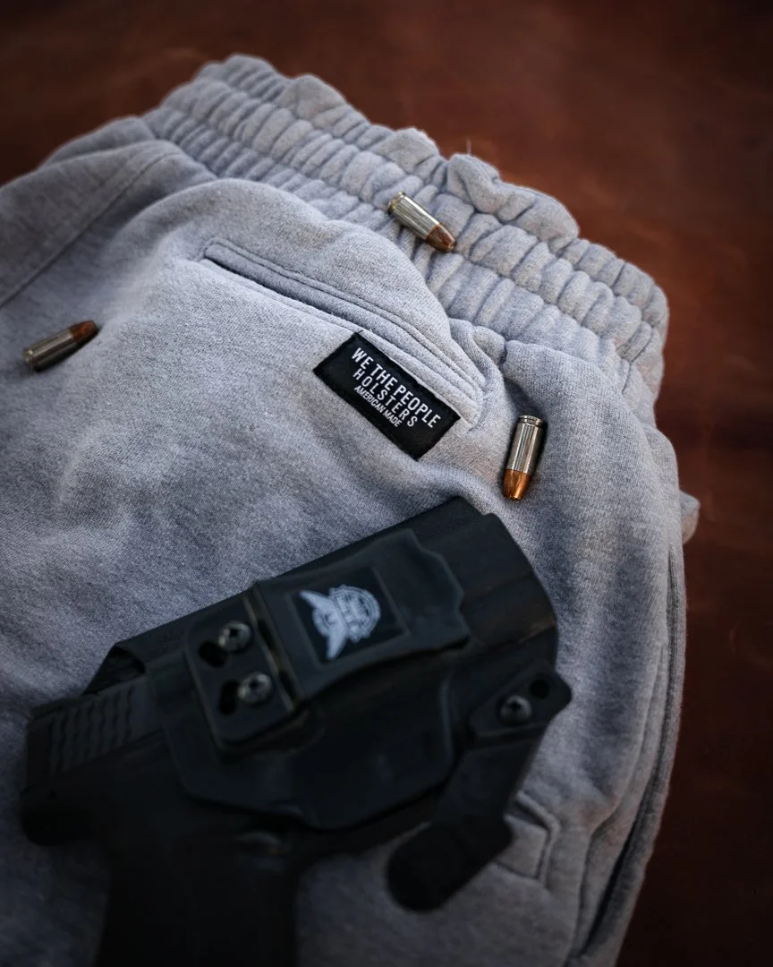AmericanMade Joggers for Concealed Carry — Riley in the Woods