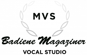 Logo for Badiene Magaziner Vocal Studio, collaborator of Denise Simon Acting Coaching, A vocal coach in Florida for young kids and adults.