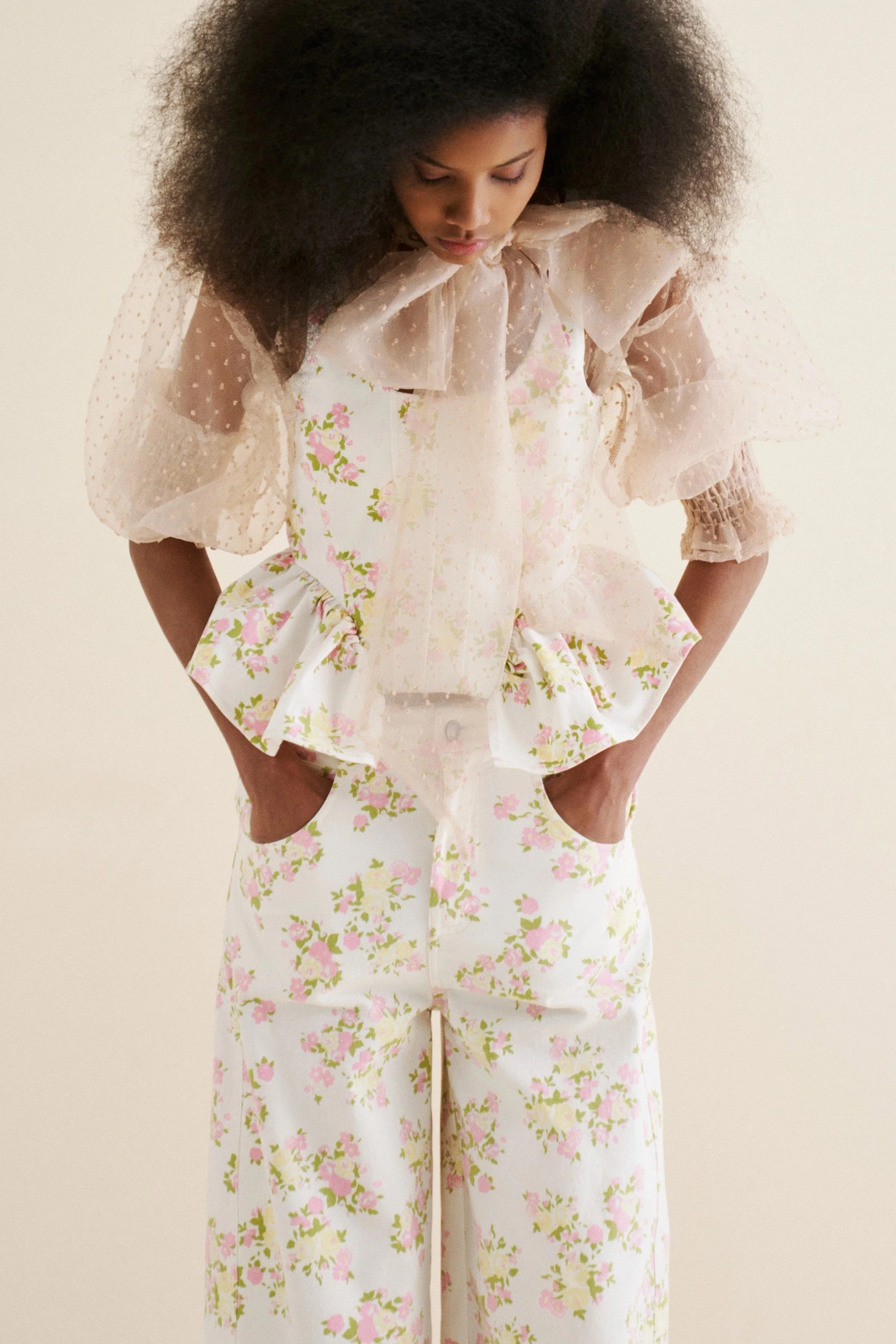 Polka Dot Blouse - Cream PRE-SALE