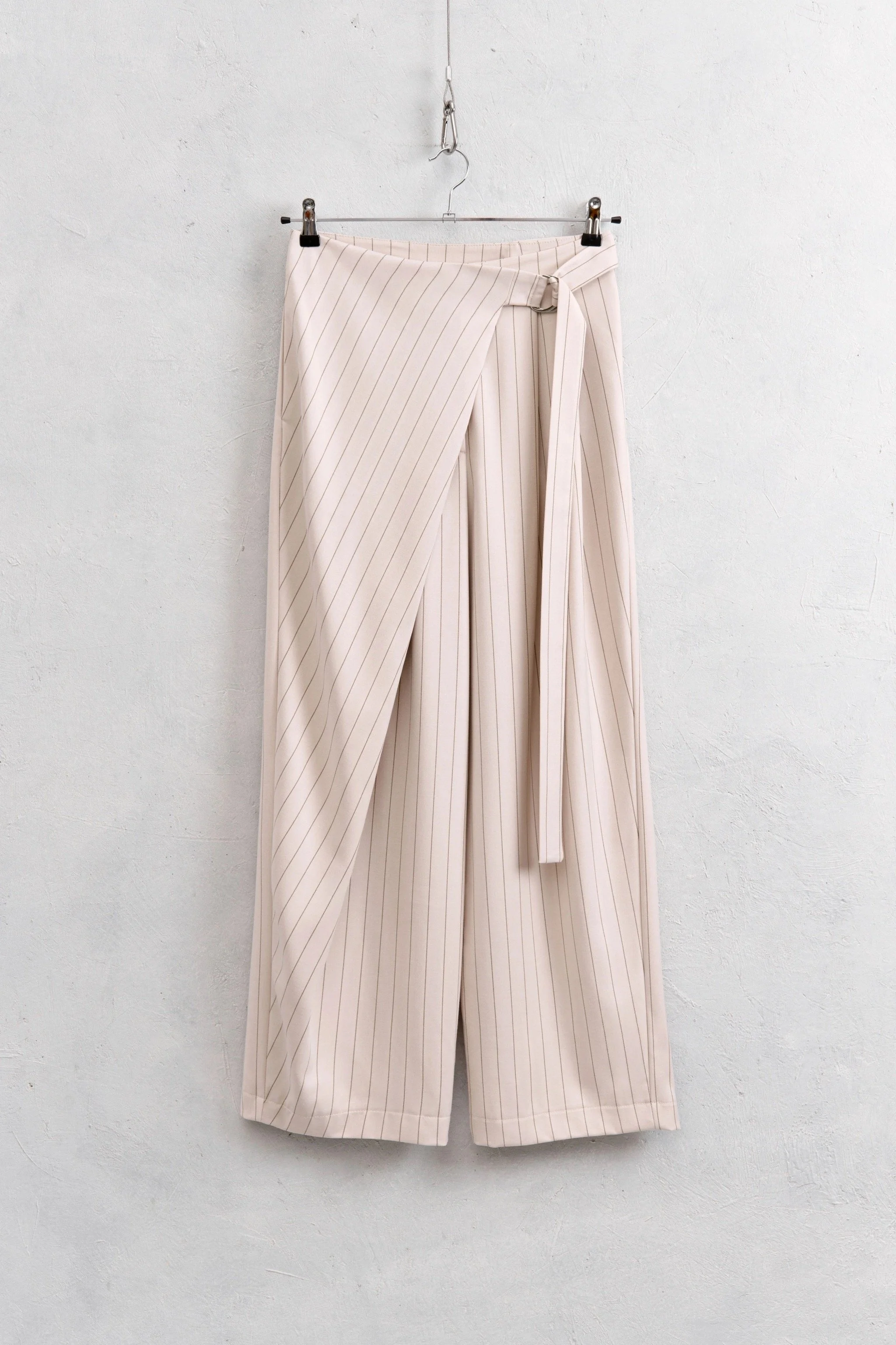 Pinstripe Wrap Pants