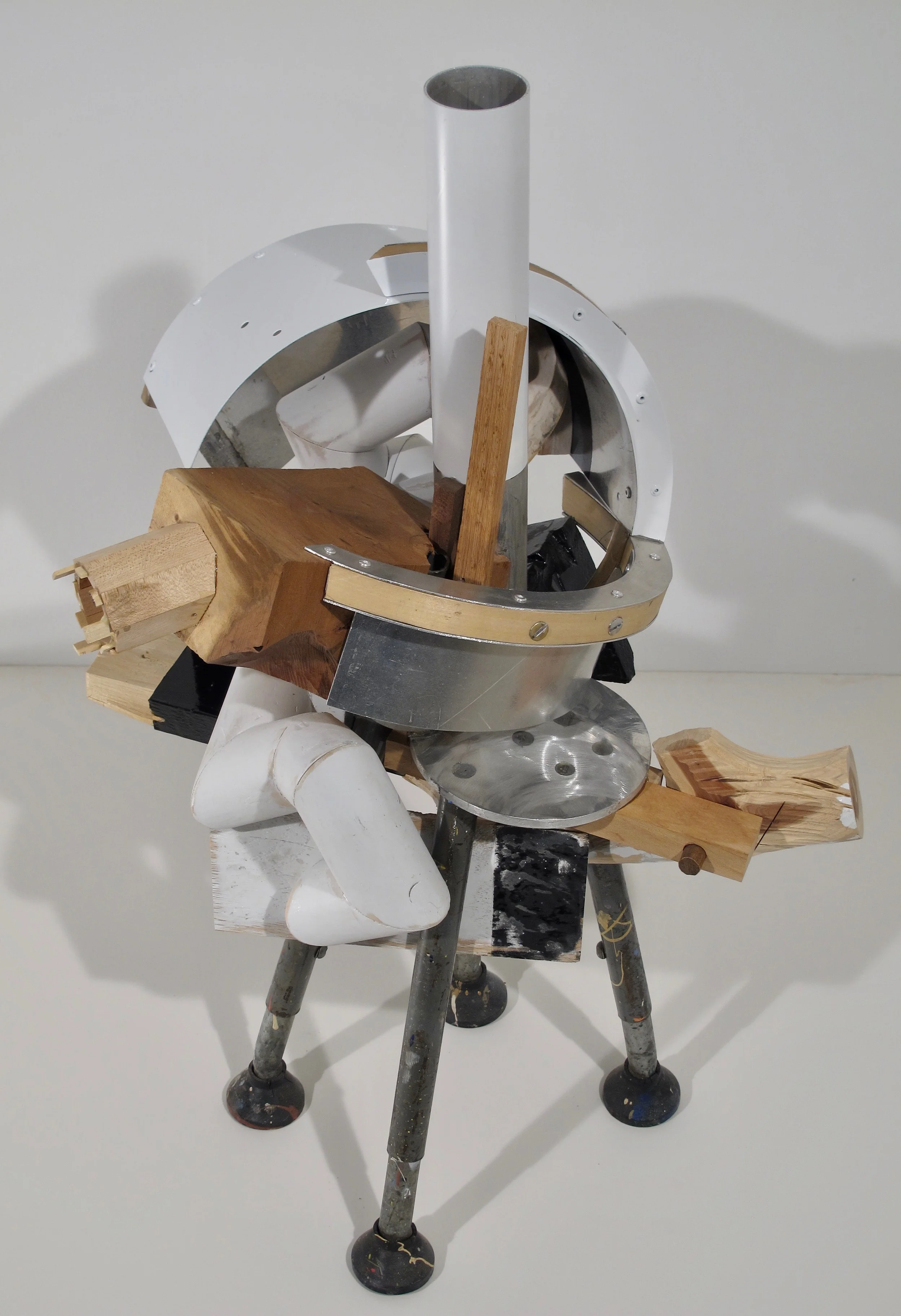 Mid-Summer, 2018 wood, steel, rubber, aluminum 27” x 19” x 15”