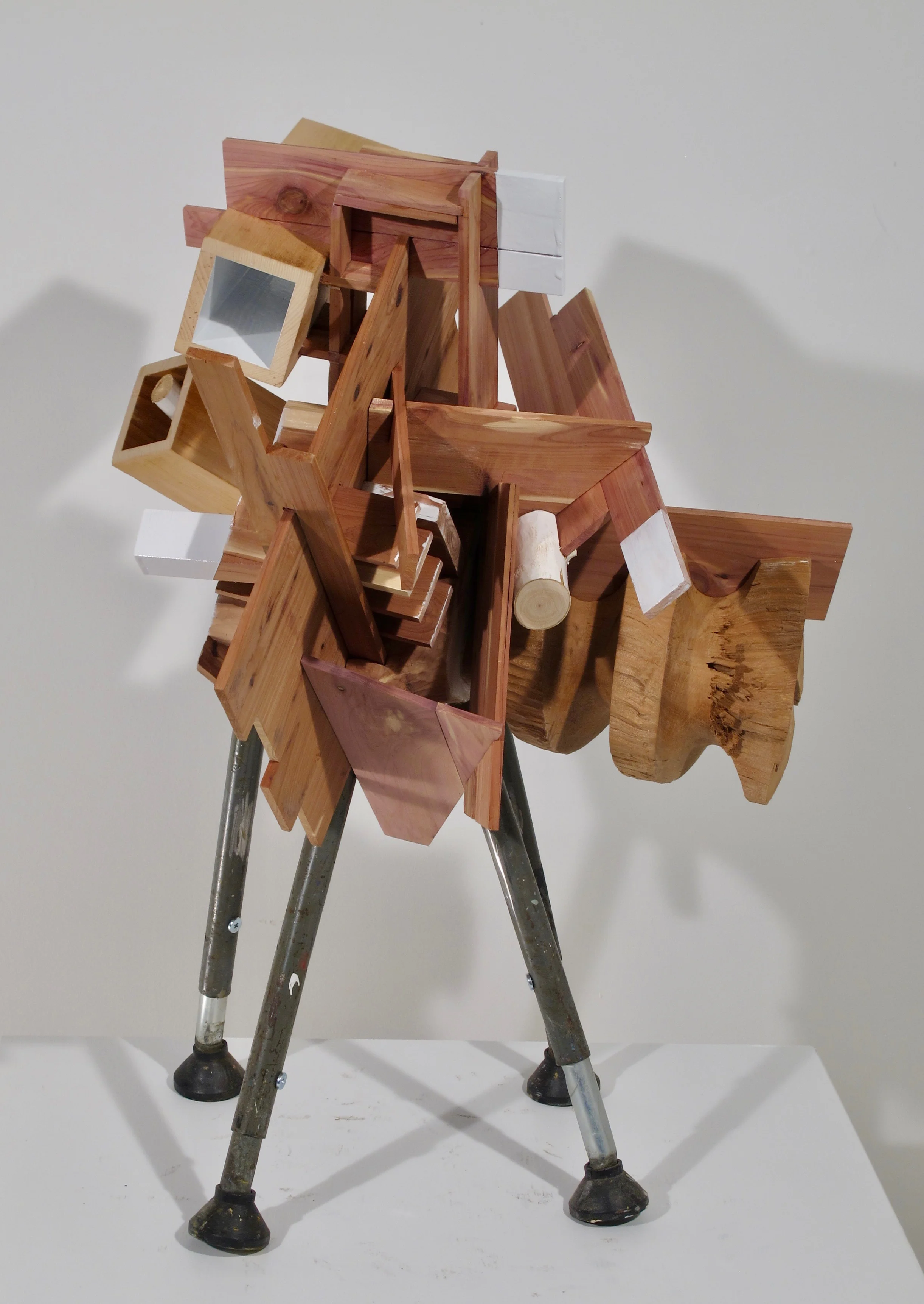 Spring, 2019 wood, steel, rubber 27” x 17” x 17”