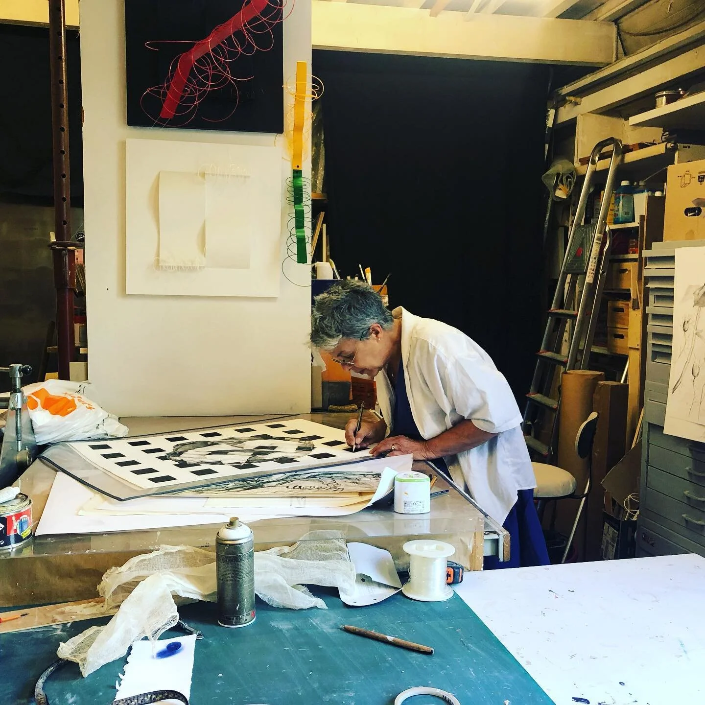 Spent my last day in Paris with @martharodriguezartiste, @cristyss87 and @lupitagambis chatting about art and life and their brilliant work. Loved it all.