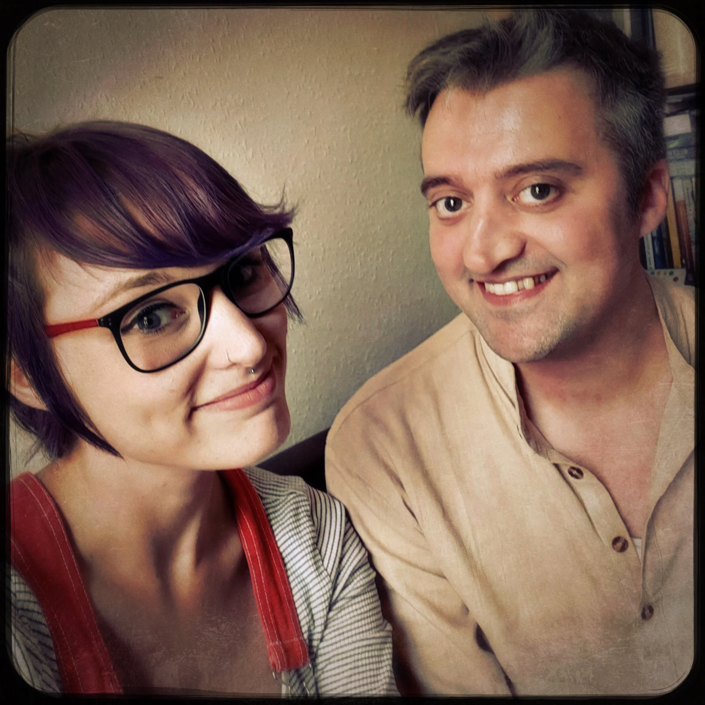 Sitting down ready to record an interview with Johnny Anomaly of the Creative Coping Podcast.