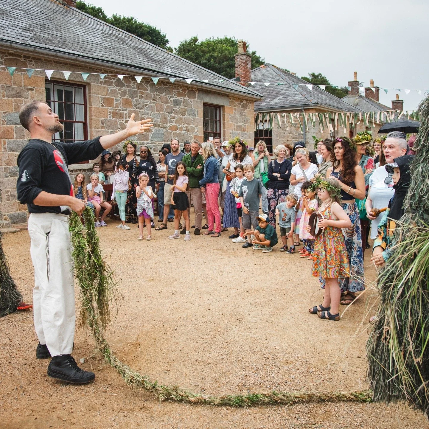 🍉 It was a joy to welcome back William Bock and the Green Rope for this year&rsquo;s Kupala Festival, curated by Olha Pryymak.

.

Measuring an impressive 80 metres, the rope had been quietly awaiting his return in ArtHouse Jersey&rsquo;s stables. C