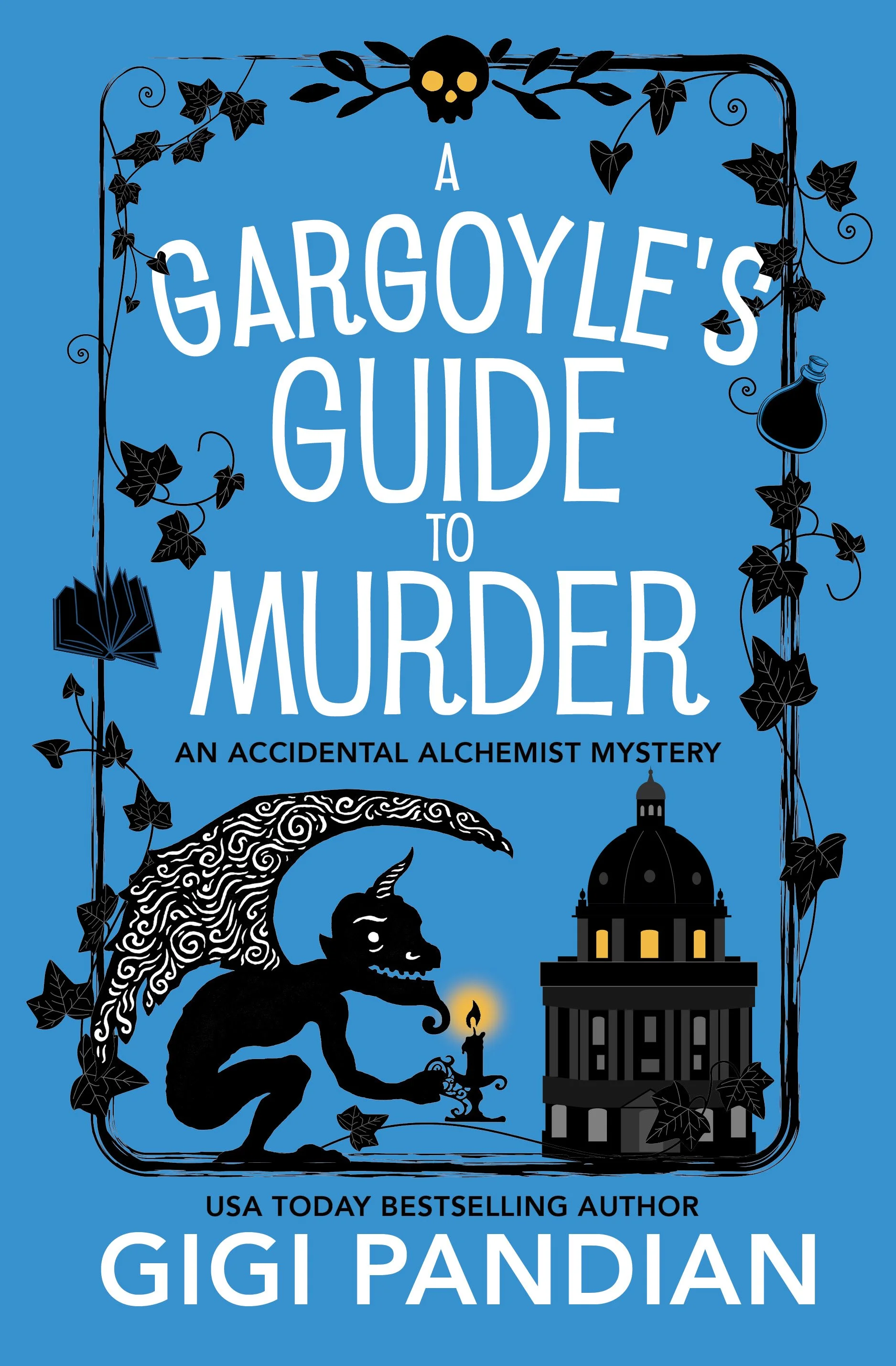 A Gargoyle's Guide to Murder by Gigi Pandian, the 9th Accidental Alchemist Mystery book cover