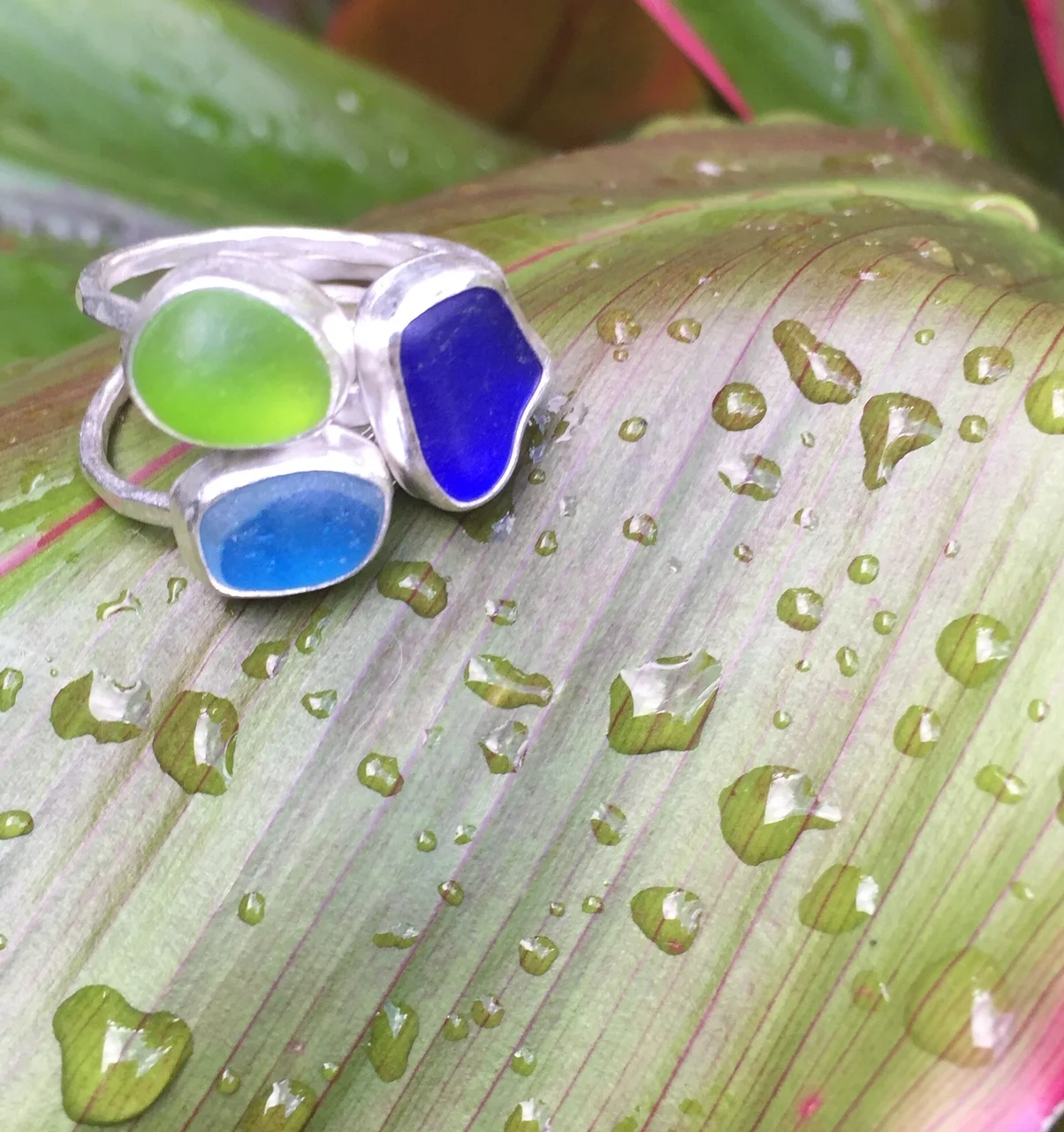 sea glass stack set $180.