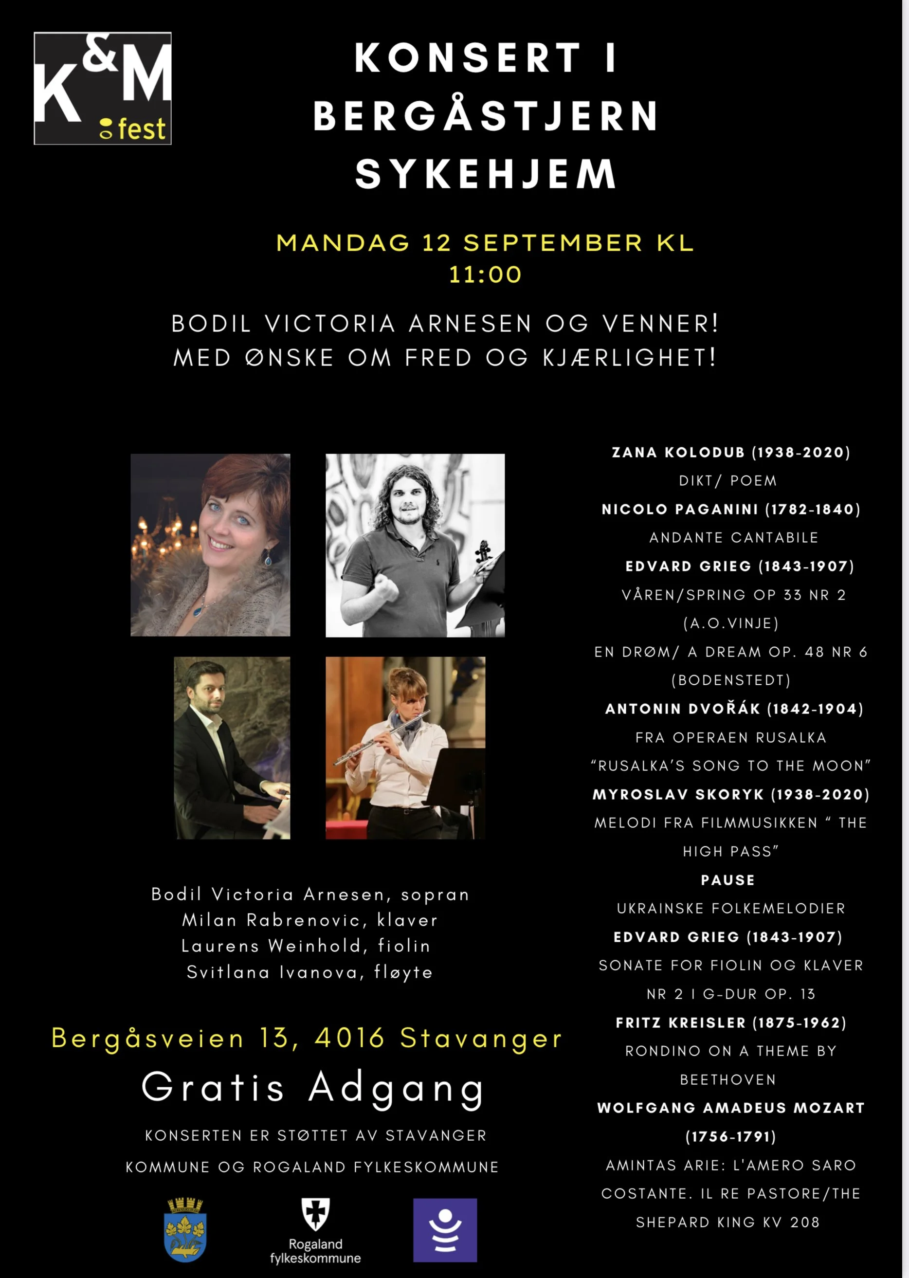 KONSERT I BERGÅSTJERN SYKEHJEM