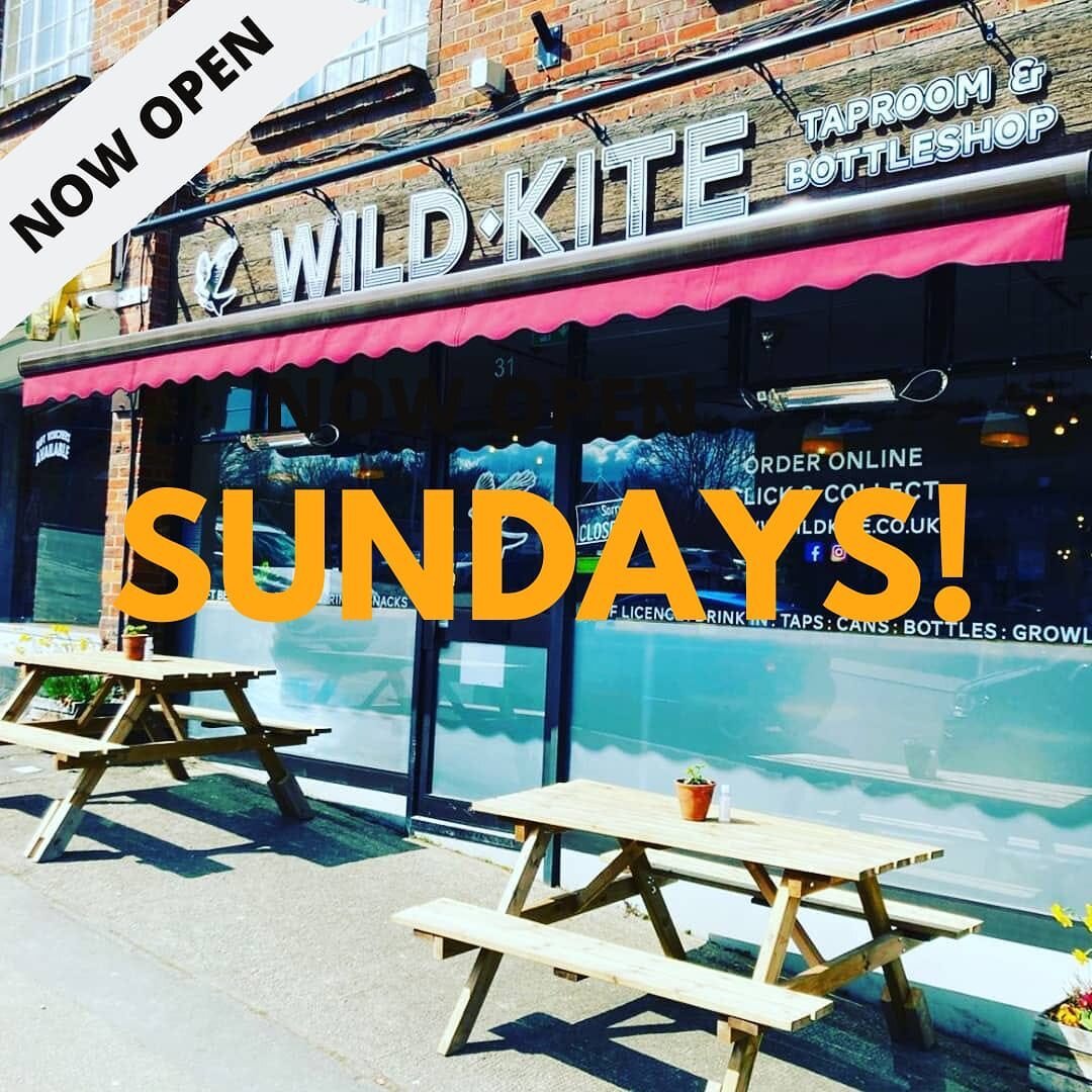 ✨Sunday Funday✨

You can now get your @wildkitebottleshop fix on Sundays. 

So come by for a drink and a bite this weekend.

We&rsquo;ll be open this Sunday from 12-5pm.
