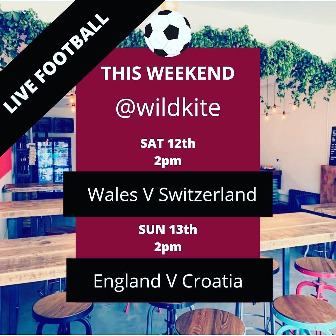 The Euros start this weekend and we&rsquo;ll be showing 2 games.

On Saturday it&rsquo;s Wales vs Switzerland, kick off 2pm.

Then on Sunday we have England vs Croatia, which is also a 2pm kick off.

To reserve a spot call 01494 490158 or email info@
