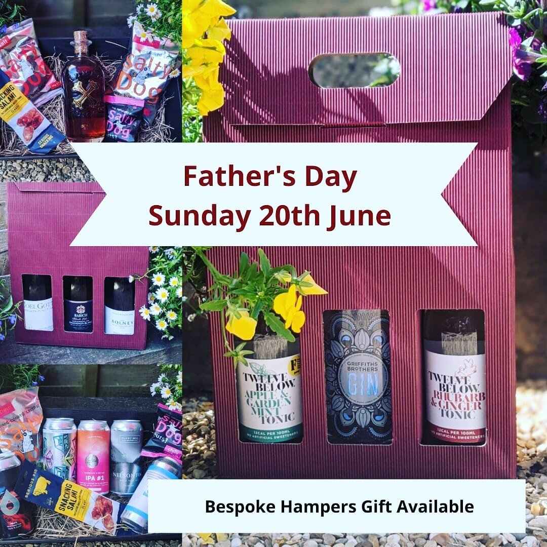 Last Minute Father&rsquo;s Day Gifts are still available here @wildkitebottleshop

We have some great options for your Dad.  Beer &amp; Snack Hampers, Wine and Gin Hampers or Rum and Snack Hampers.  Pop in this week and pick something out for Dad.  E