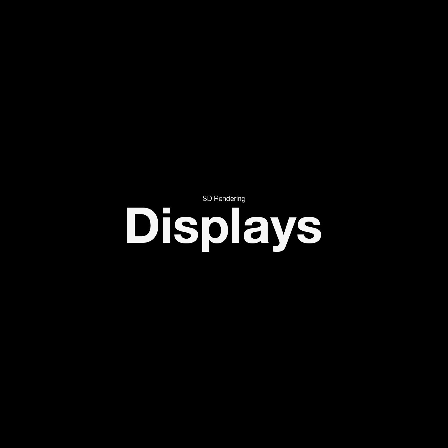 Various In-Store Display Renders
