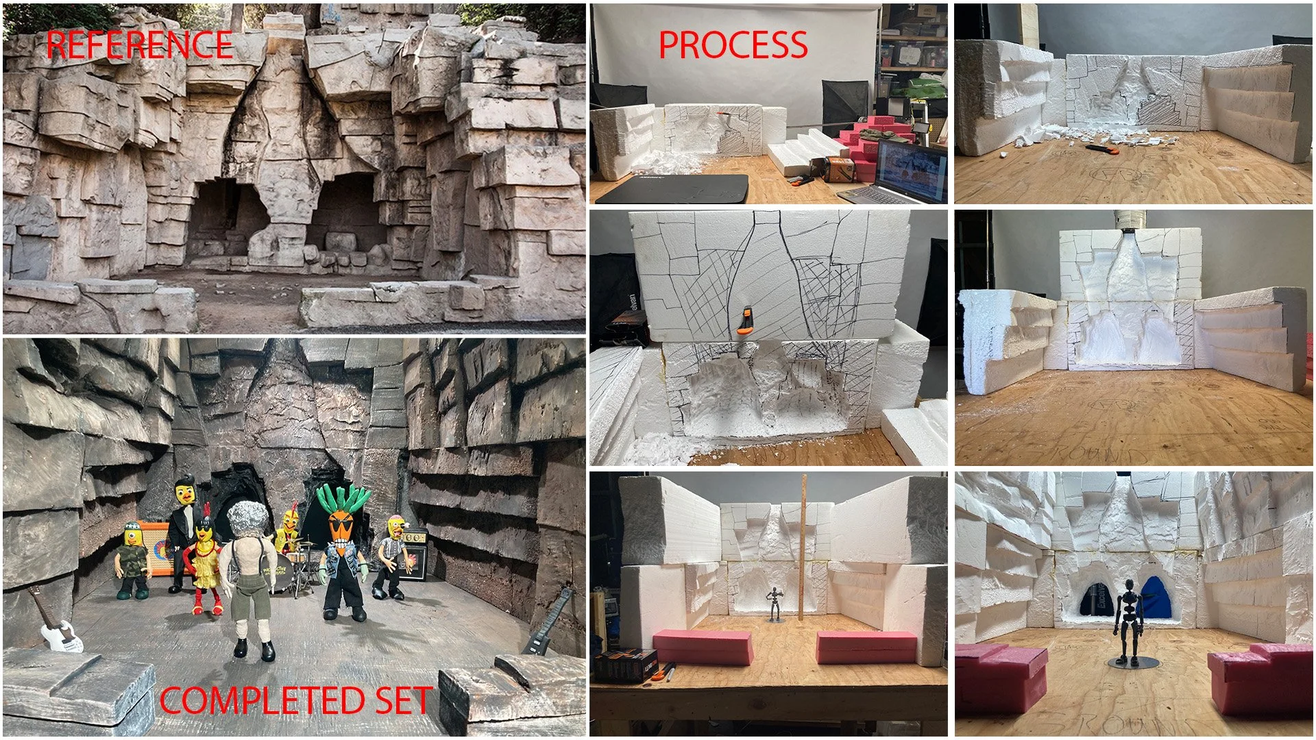 Set build in Foiled Again music video