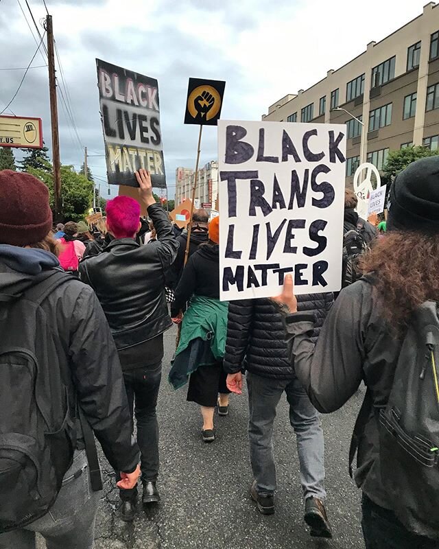 🖤 black trans lives matter 🖤 keep showing up Portland, come with us if you need community.