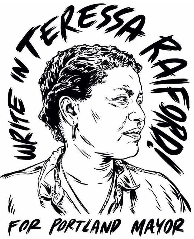 Teressa Raiford is the best candidate for the Mayor of Portland.

I voted for Sarah in the primaries and realize that I am a part of the problem. @teressalraiford has been putting in the work for the community for years through @dontshootpdx. She has