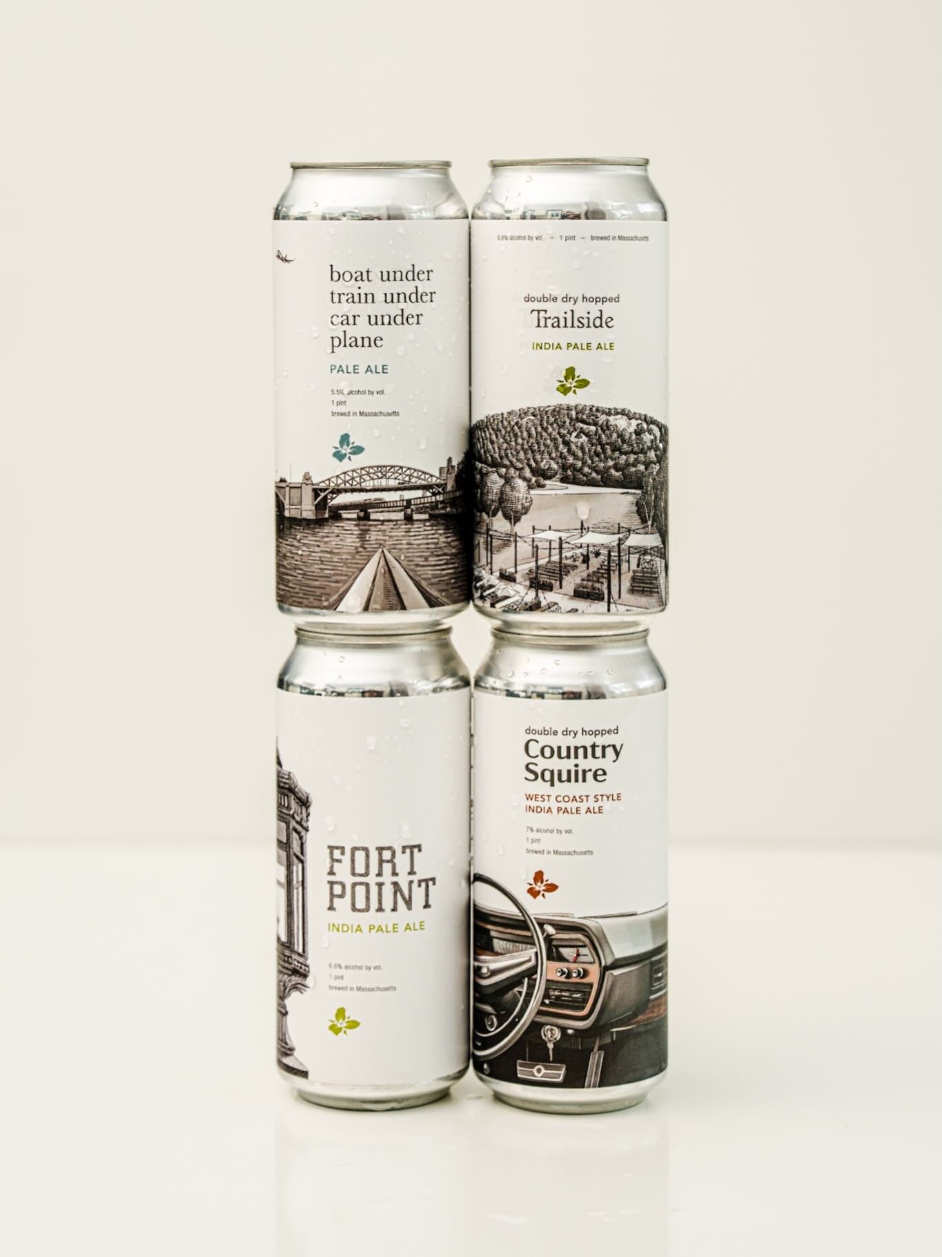 get em while we got em! 

@trilliumbrewing 

👉 Fort Point &mdash; Hazy IPA 

🚂 Boat Under Train Under Car Under Plane &mdash; Hazy Pale Ale 

🥾 DDH Trailside &mdash; Hazy IPA 

🎺 DDH Country Squire &mdash; Double Dry Hopped West Coast IPA &mdash;