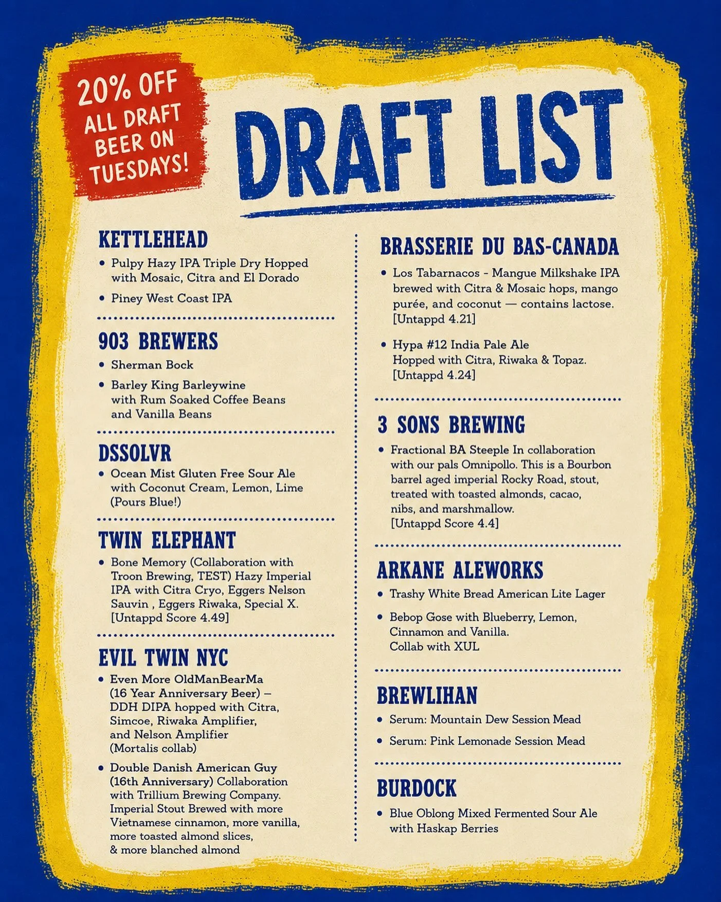 come get your crowler on! 20% off all drafts every tuesday&hellip;