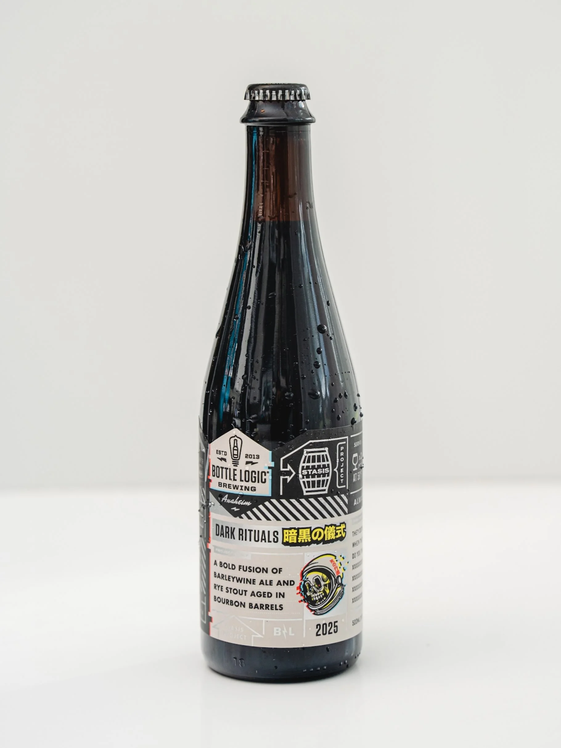 something serious to kick off your weekend @bottlelogicbrewing 

🥷 Dark Rituals &mdash; Barleywine Ale and Rye Stout &mdash; aged in Bourbon Barrels 
👉Untappd Score 4.34