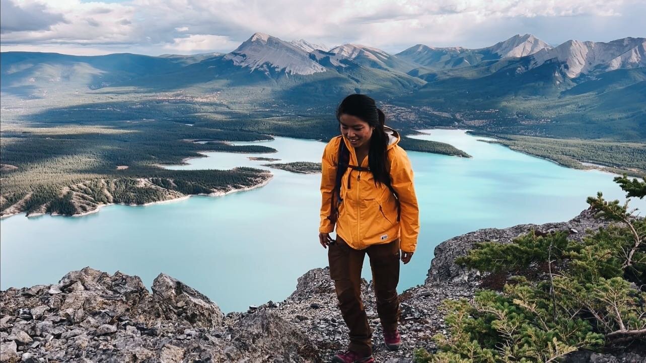 Engine problems. Oil cooler housing leaking. Camping for a week in a grocery store parking lot. Jasper National Park. Driving the Icefields Parkway Road. Big elk sightings. Athabasca Falls. Abraham Lake. Climbing to the top of Windy Point Ridge. 

&q