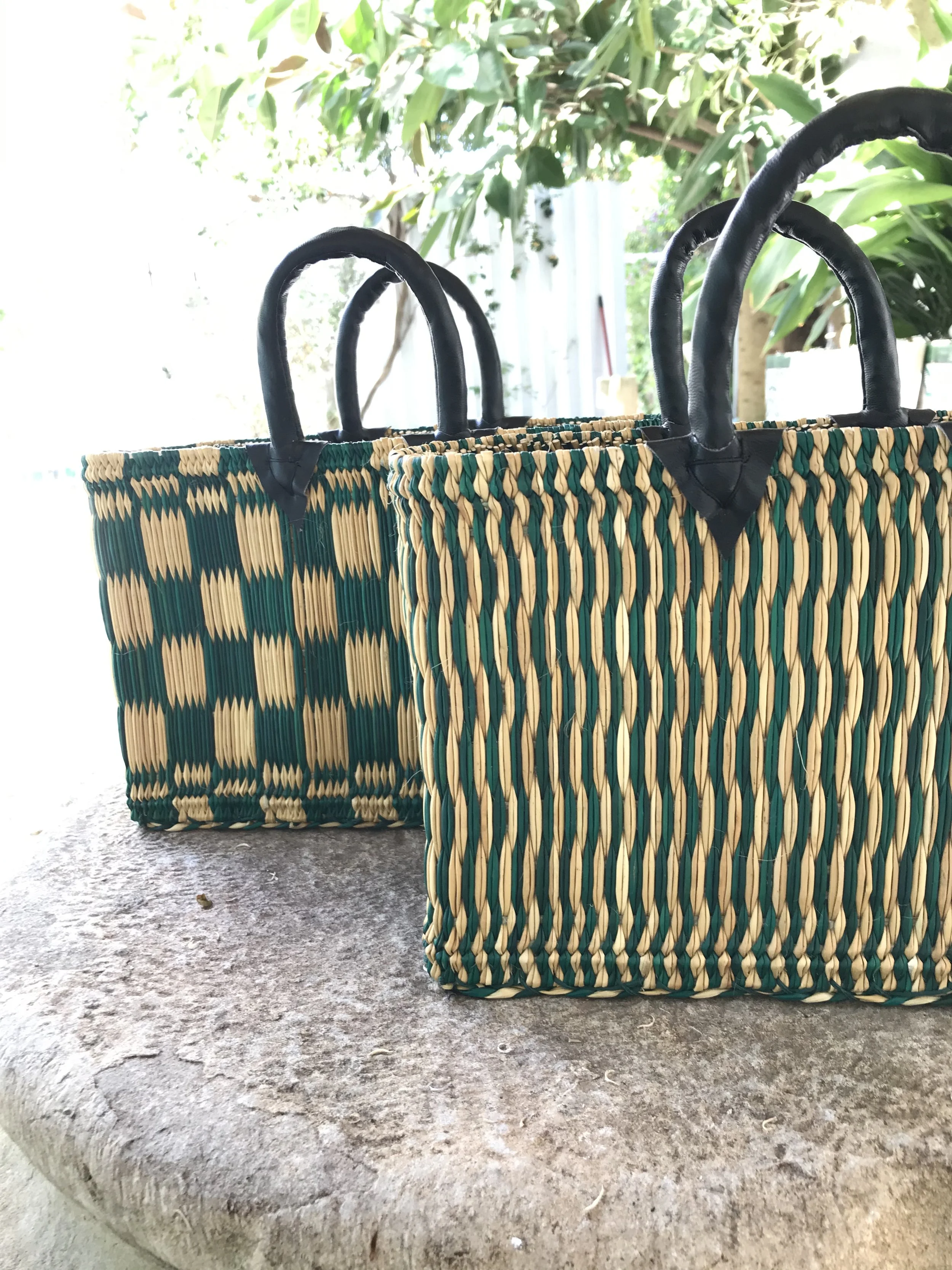 Rush Handbag- Checkered Evergreen