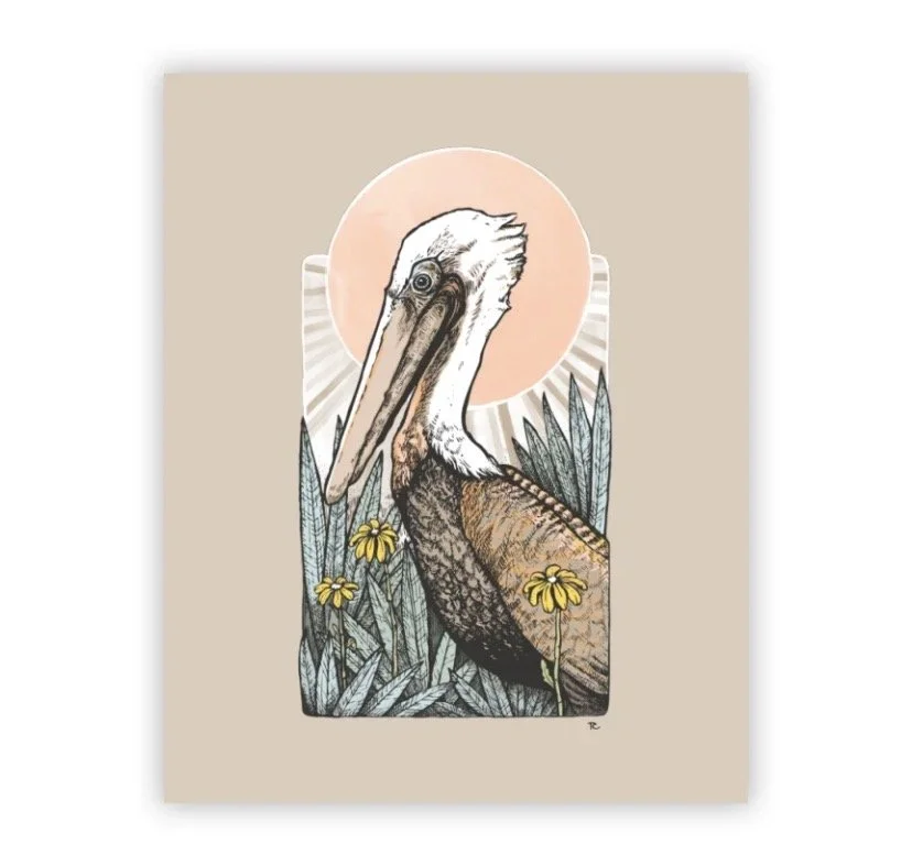 Fine Art Print (Original Signed) - Gerald Among the Flowers